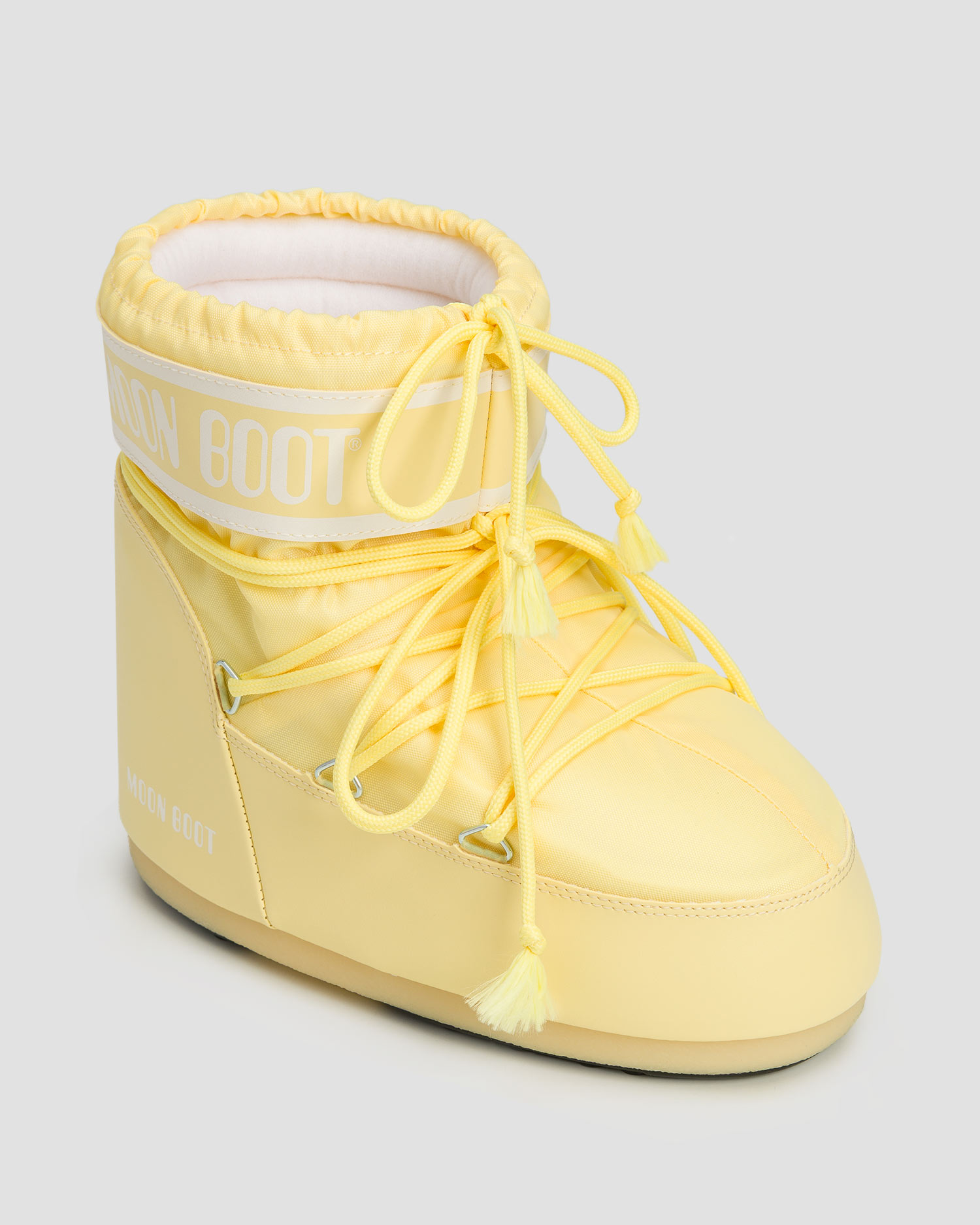 Żółte śniegowce Moon Boot Icon Low Nylon
