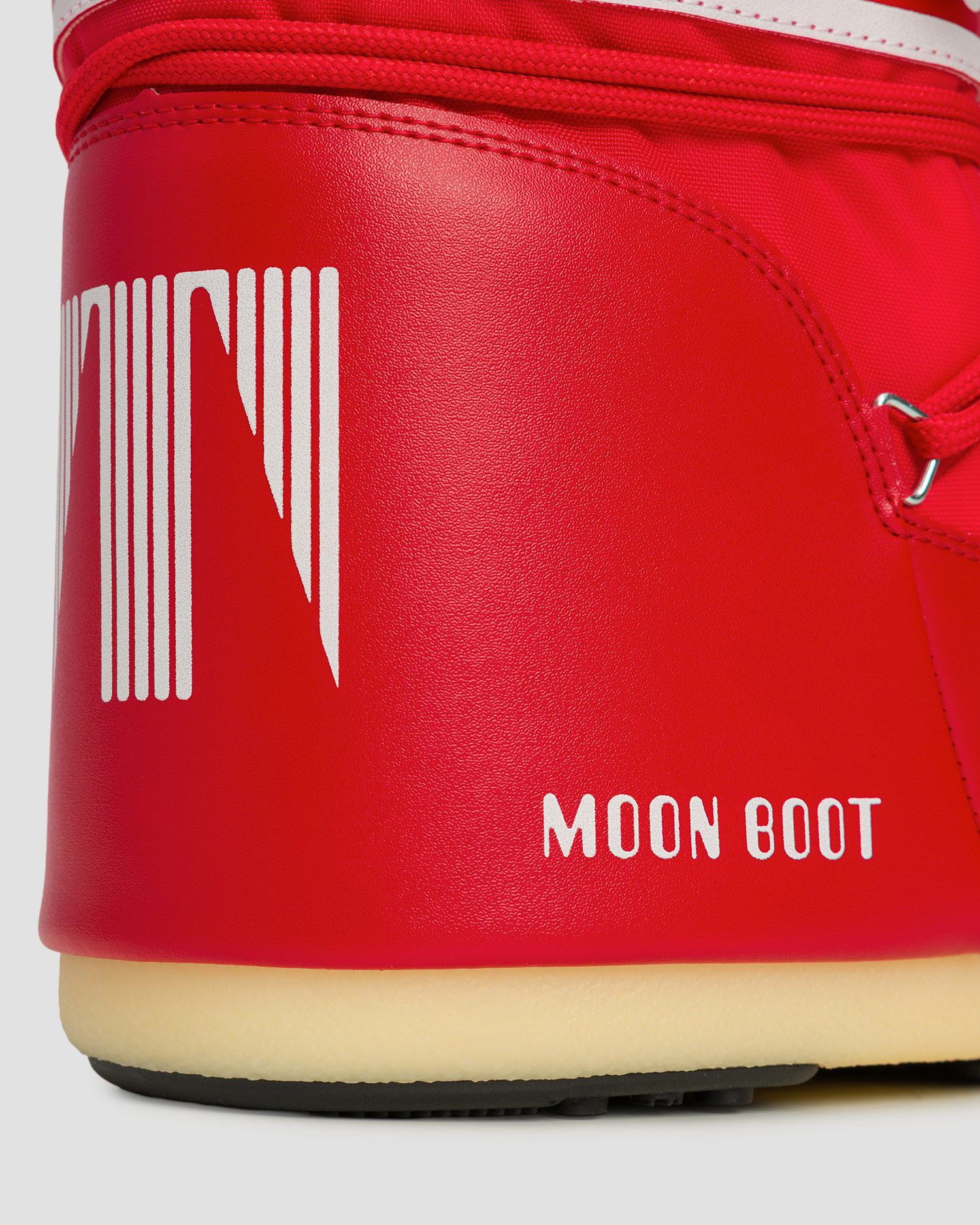 Bottes de neige rouges Moon Boot Icon Low Nylon