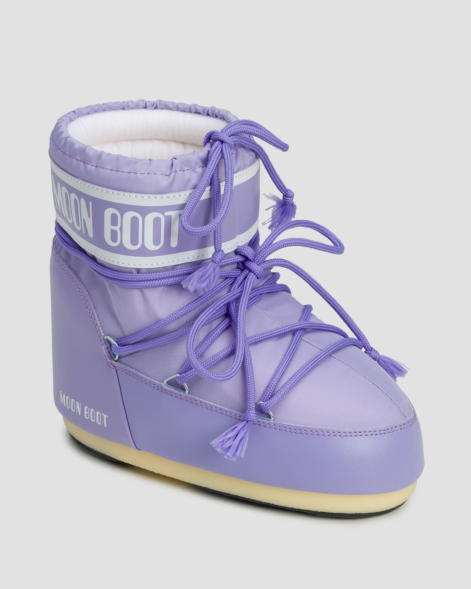 Fioletowe śniegowce damskie Moon Boot Icon Low Nylon
