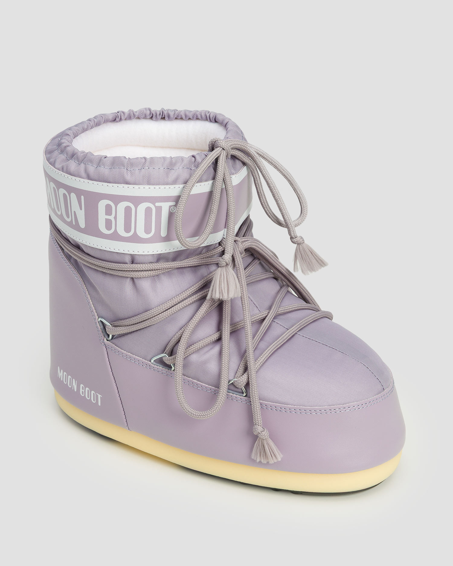Fialové sněhule Moon Boot Icon Low Nylon, Barva/Vzor: Fioletowy