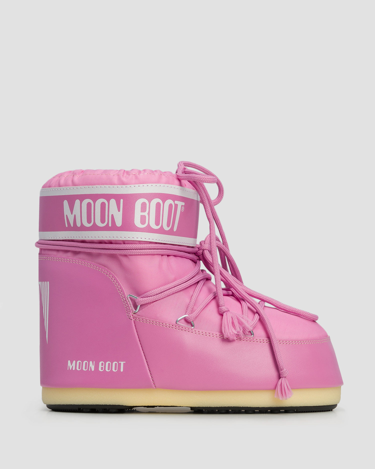 Różowe śniegowce damskie Moon Boot Icon Low Nylon New
