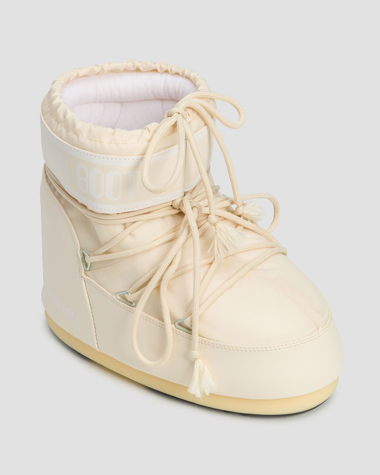 Bottes de neige beiges Moon Boot Icon Low Nylon New