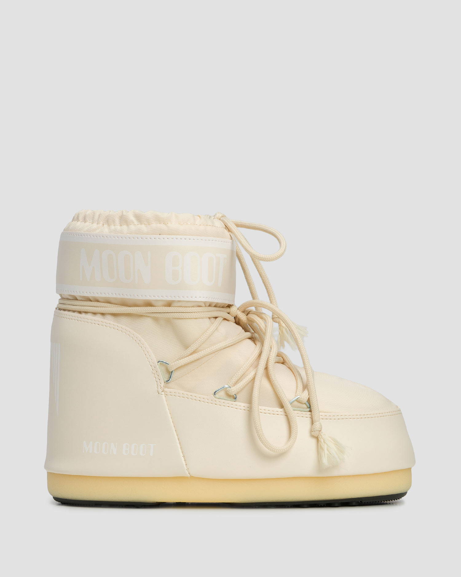 Beżowe śniegowce Moon Boot Icon Low Nylon New