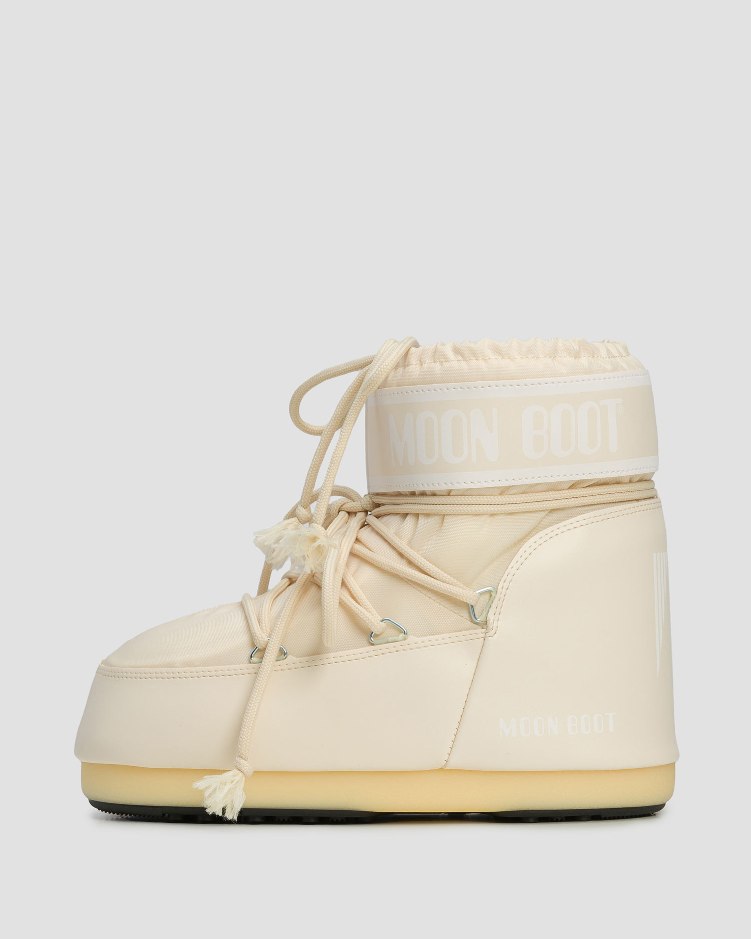 Beżowe śniegowce Moon Boot Icon Low Nylon New