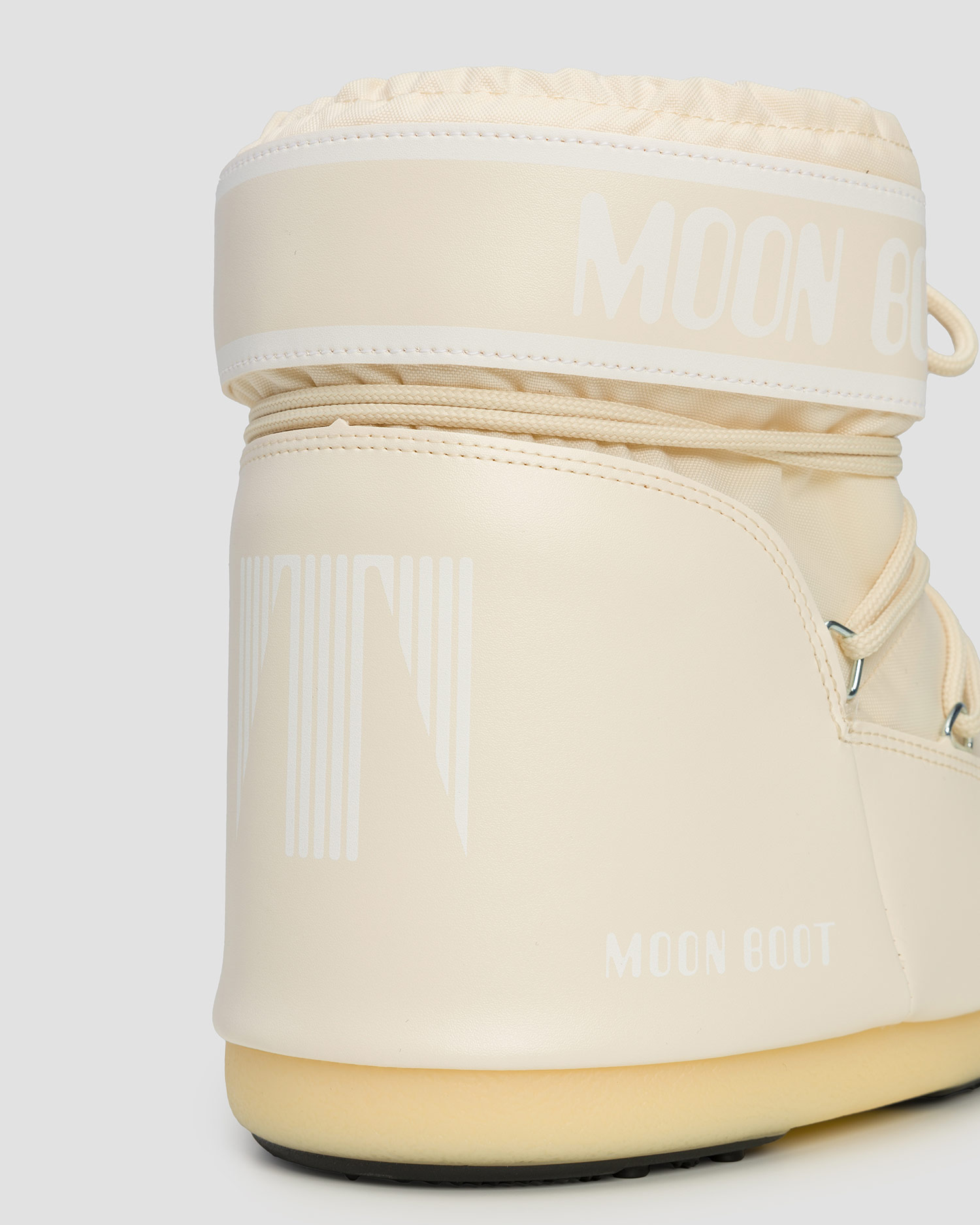 Beżowe śniegowce Moon Boot Icon Low Nylon New