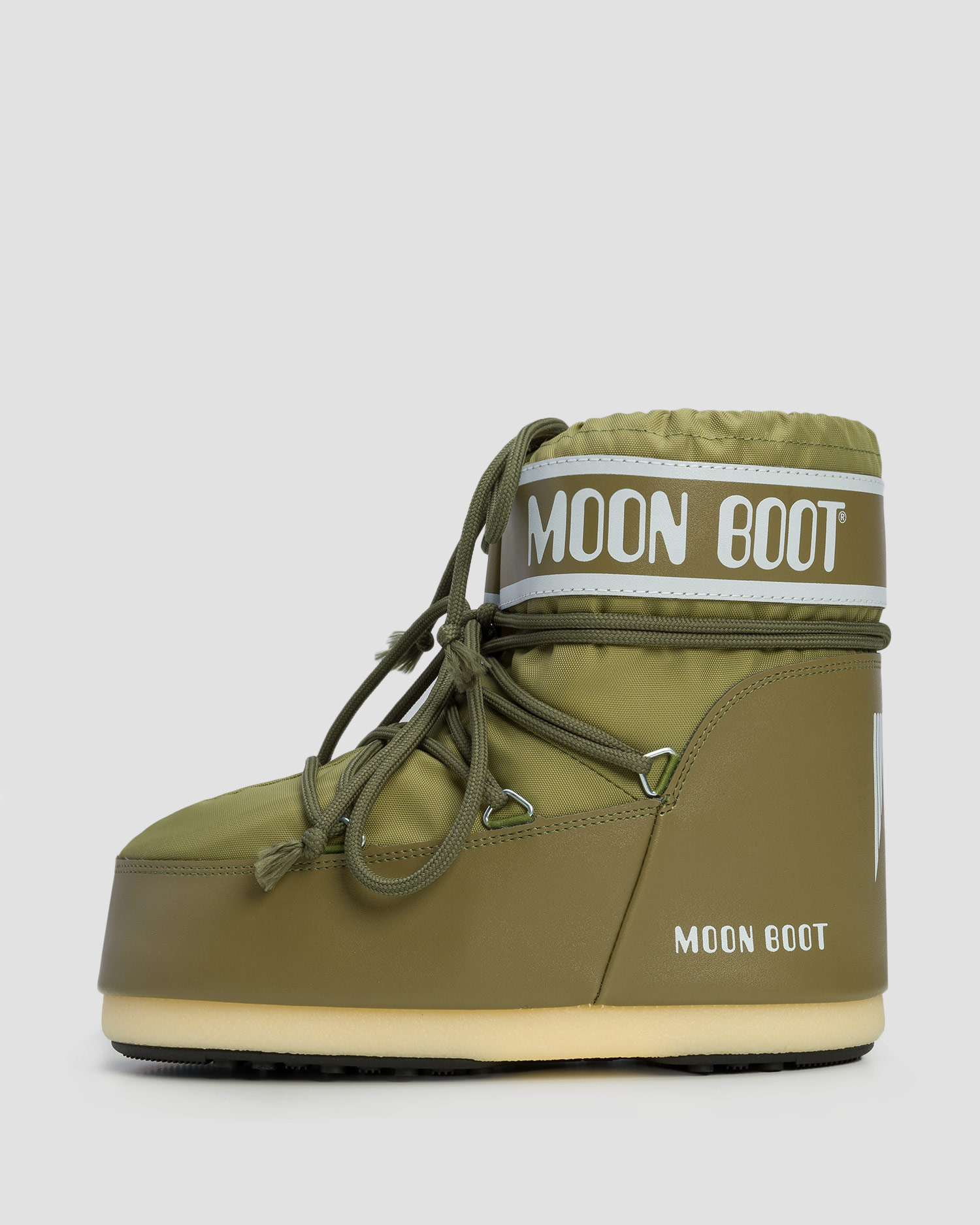 Zielone śniegowce Moon Boot Icon Low Nylon New