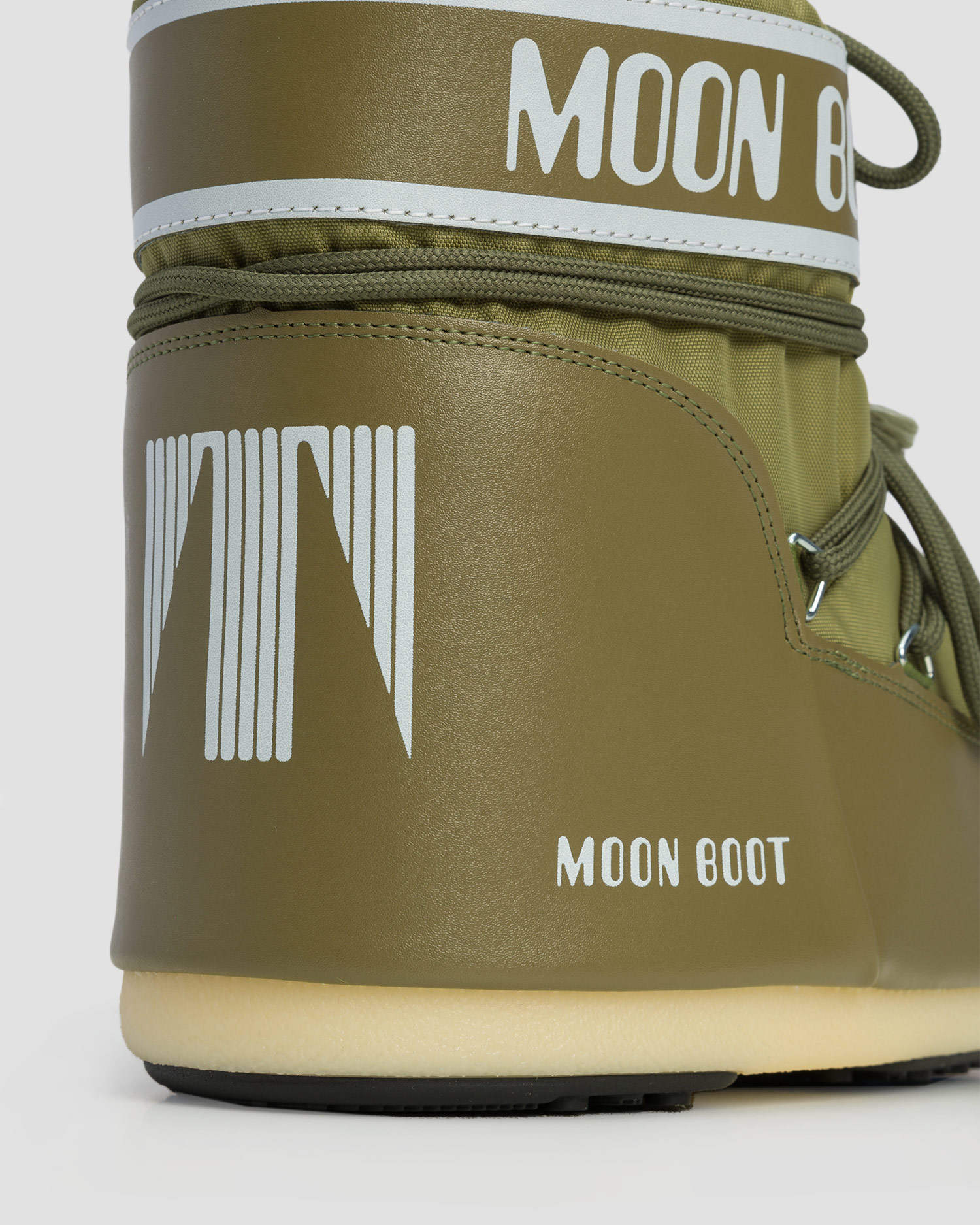 Zielone śniegowce Moon Boot Icon Low Nylon New