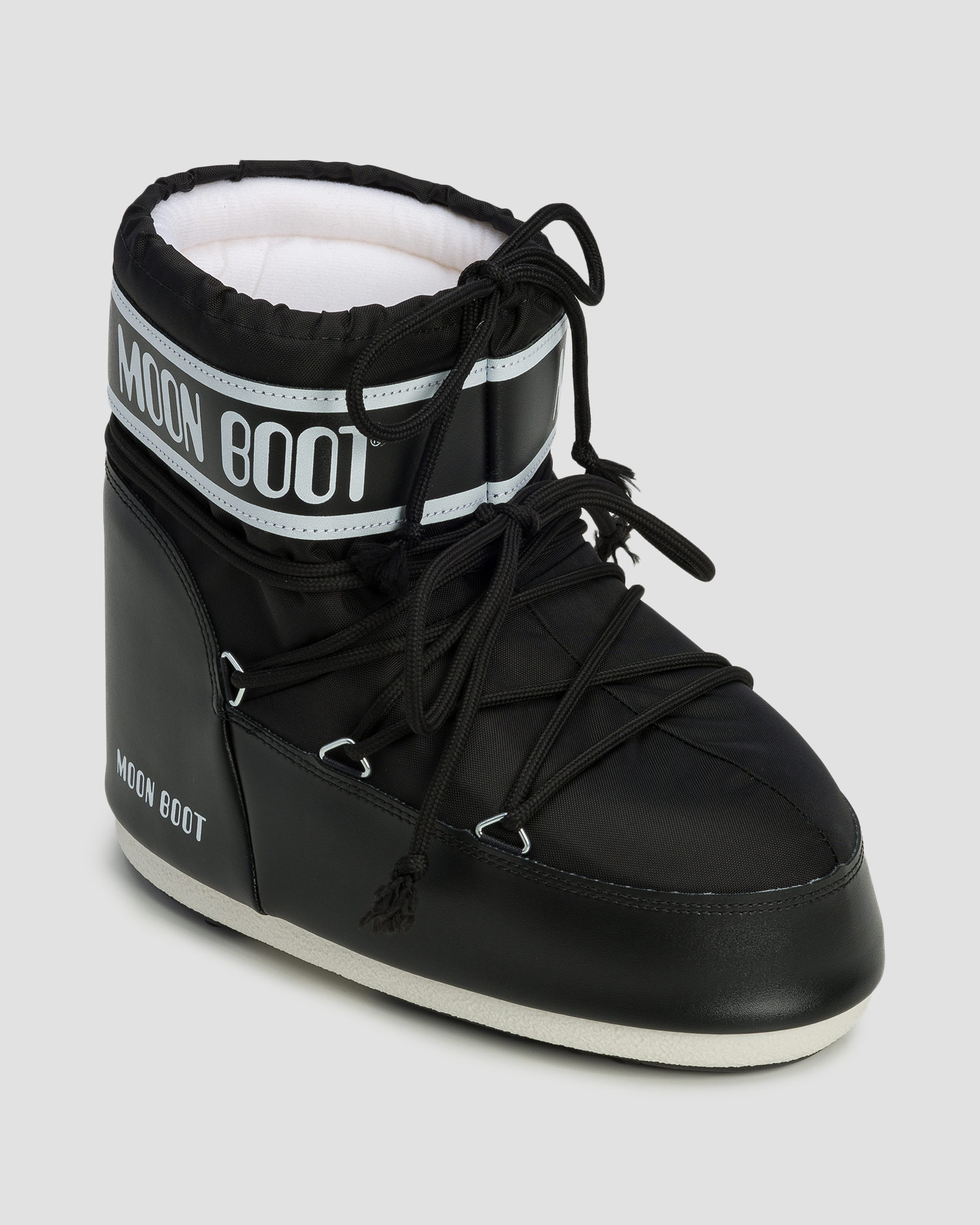 Bottes de neige noires Moon Boot Icon Low Nylon, Couleur: Czarny