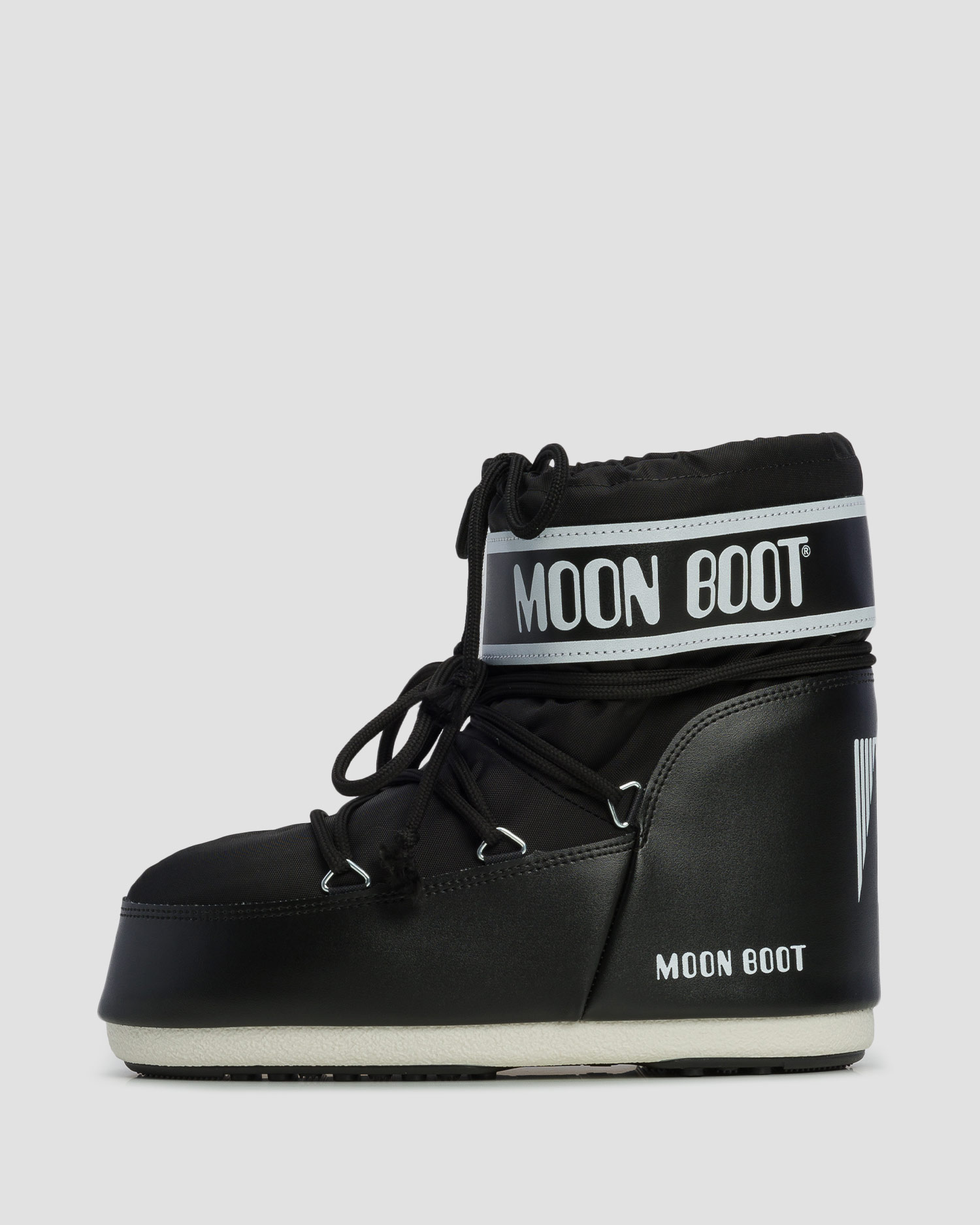Czarne śniegowce Moon Boot Icon Low Nylon