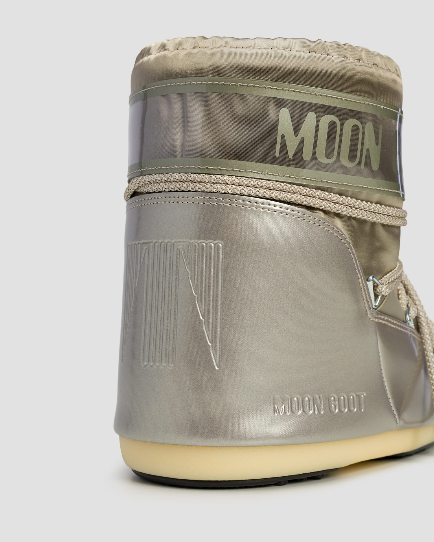 Złote śniegowce damskie Moon Boot Icon Low Glance
