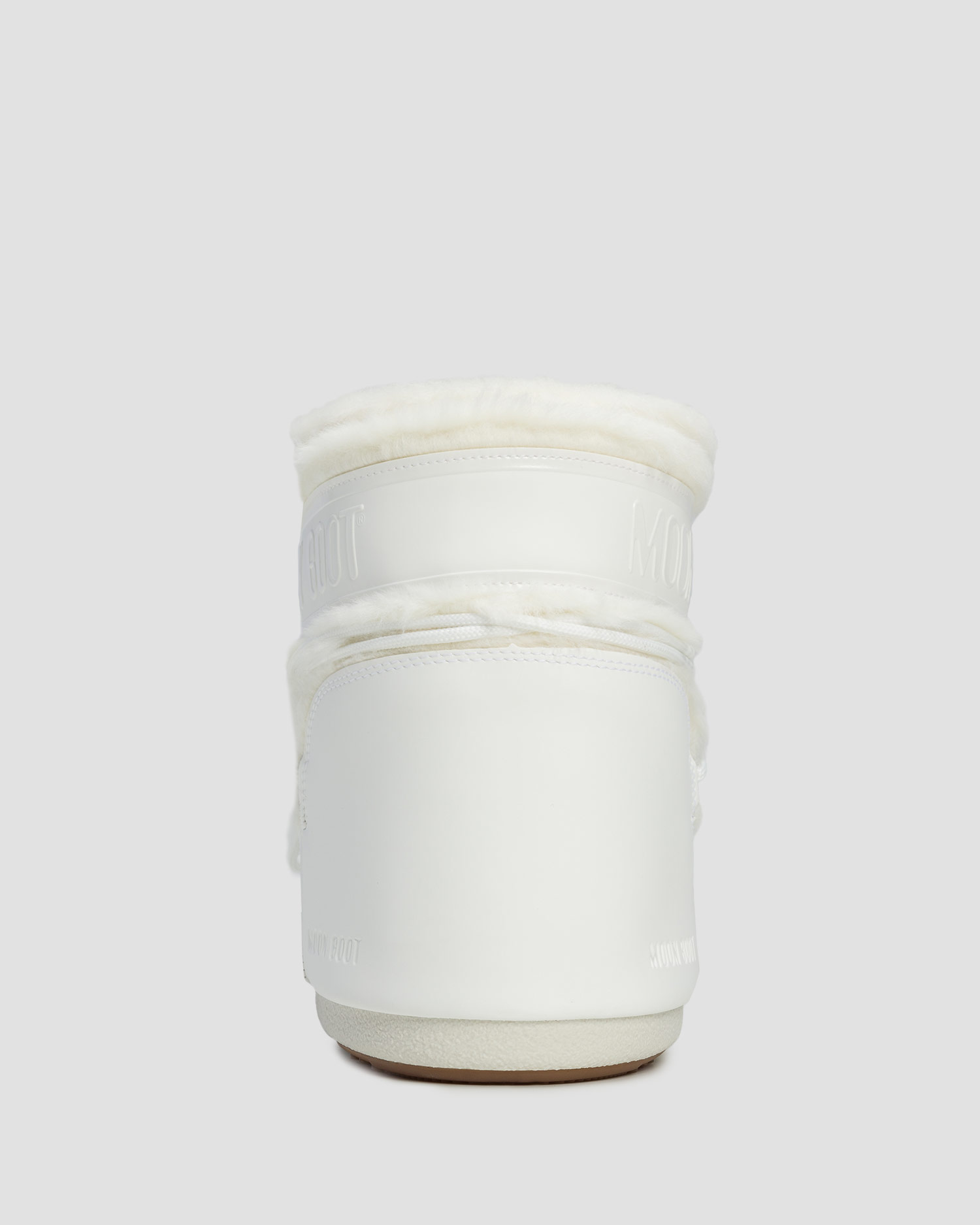 Białe śniegowce damskie Moon Boot Icon Low Faux Fur