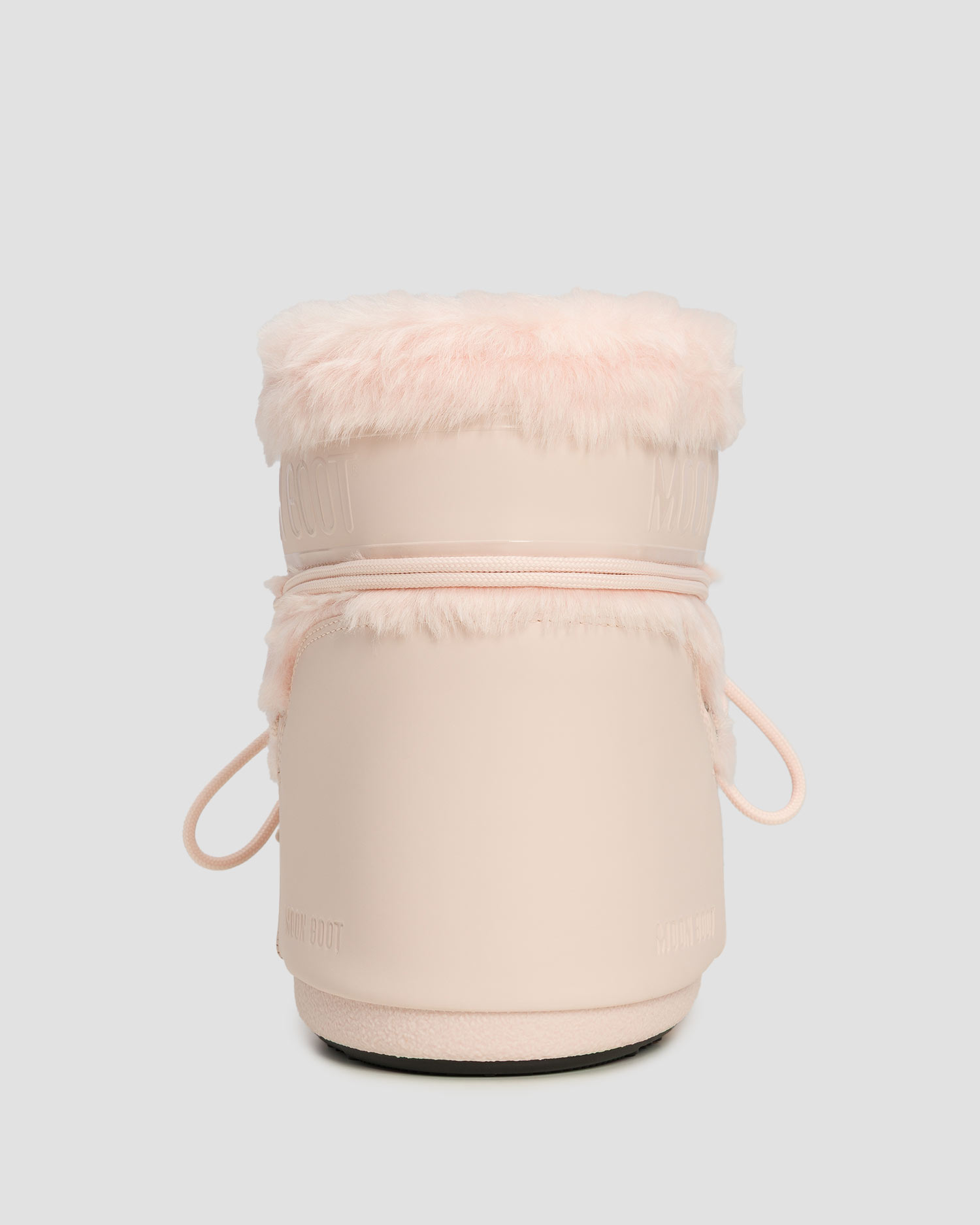 Stivali da neve Moon Boot Icon Low Faux Fur rosa chiaro