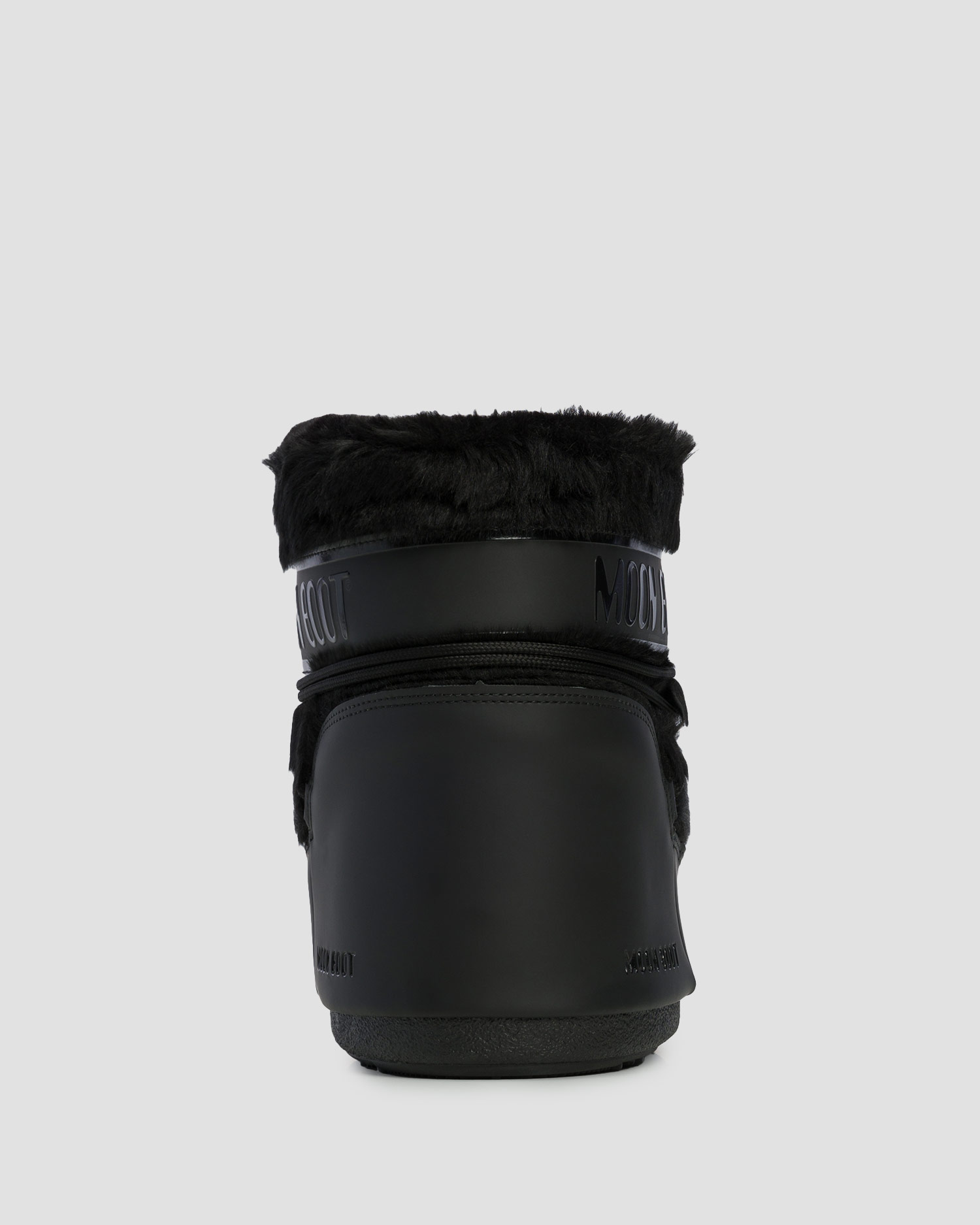 Czarne śniegowce damskie Moon Boot Icon Low Faux Fur