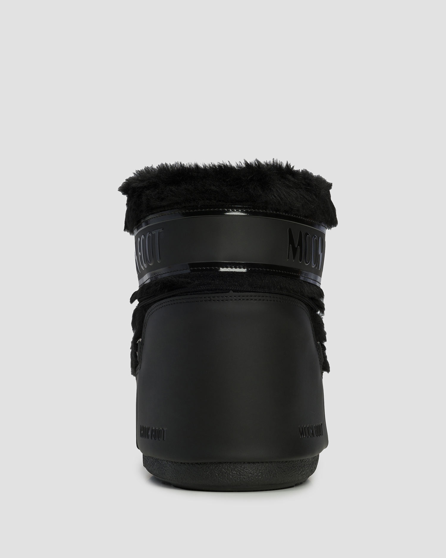 Czarne śniegowce damskie Moon Boot Icon Low Faux Fur