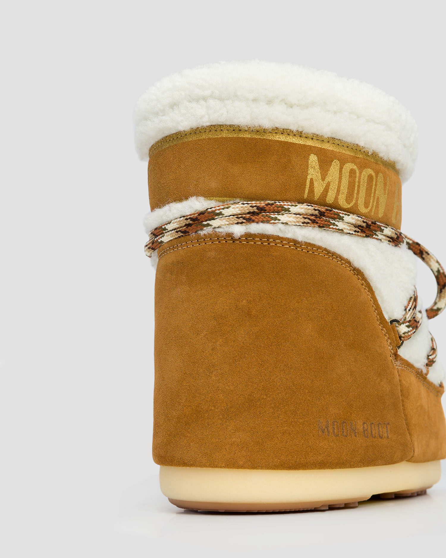 Skórzane buty zimowe damskie Moon Boot Icon Low Shearling