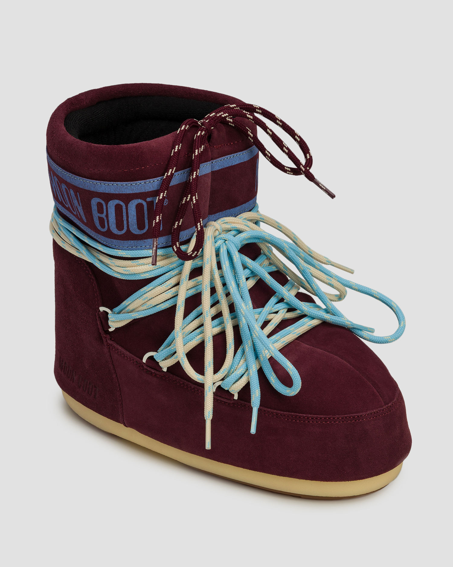 Chaussures d'hiver en daim Moon Boot Icon Low Suede Laces