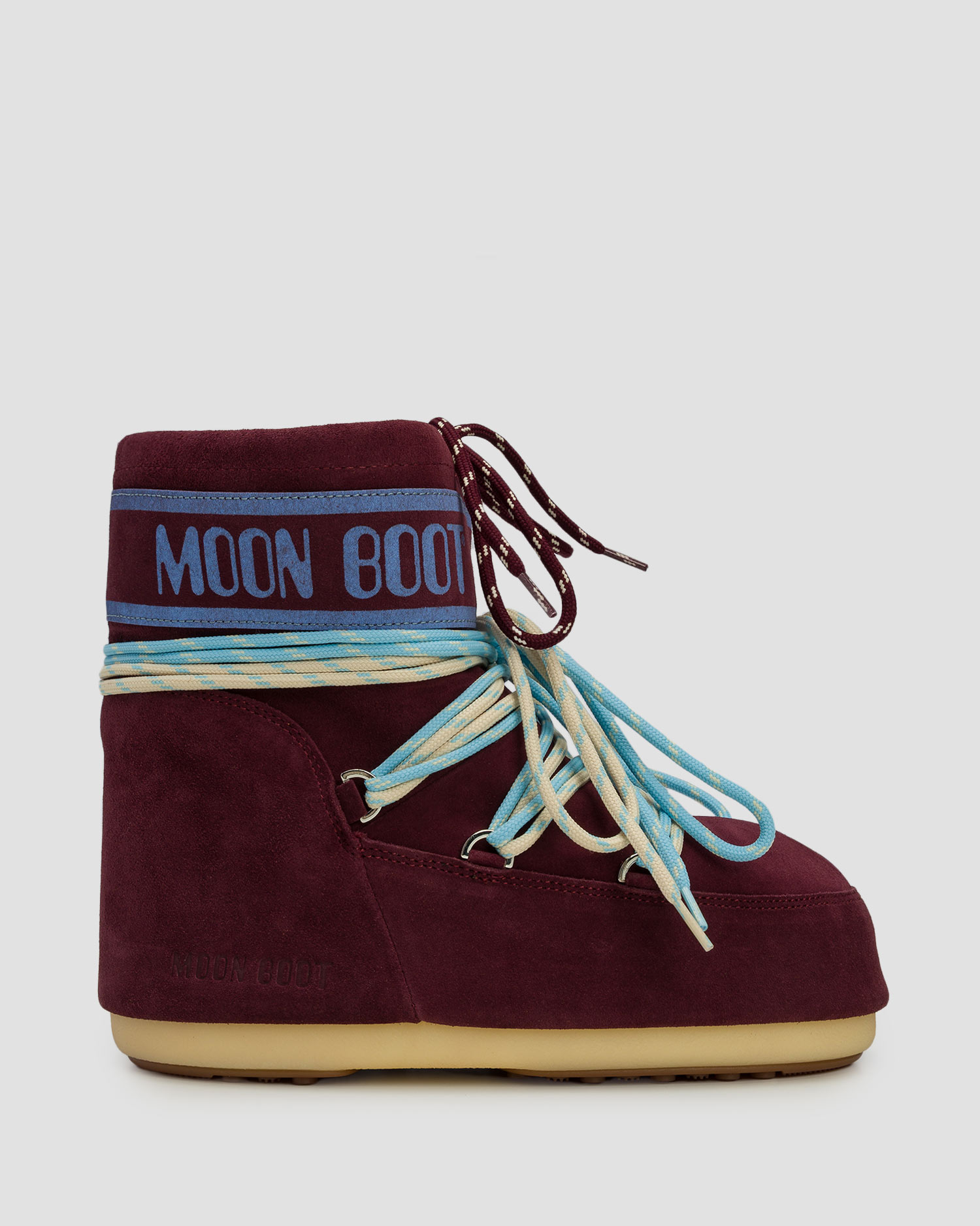 Zamszowe buty zimowe Moon Boot Icon Low Suede Laces