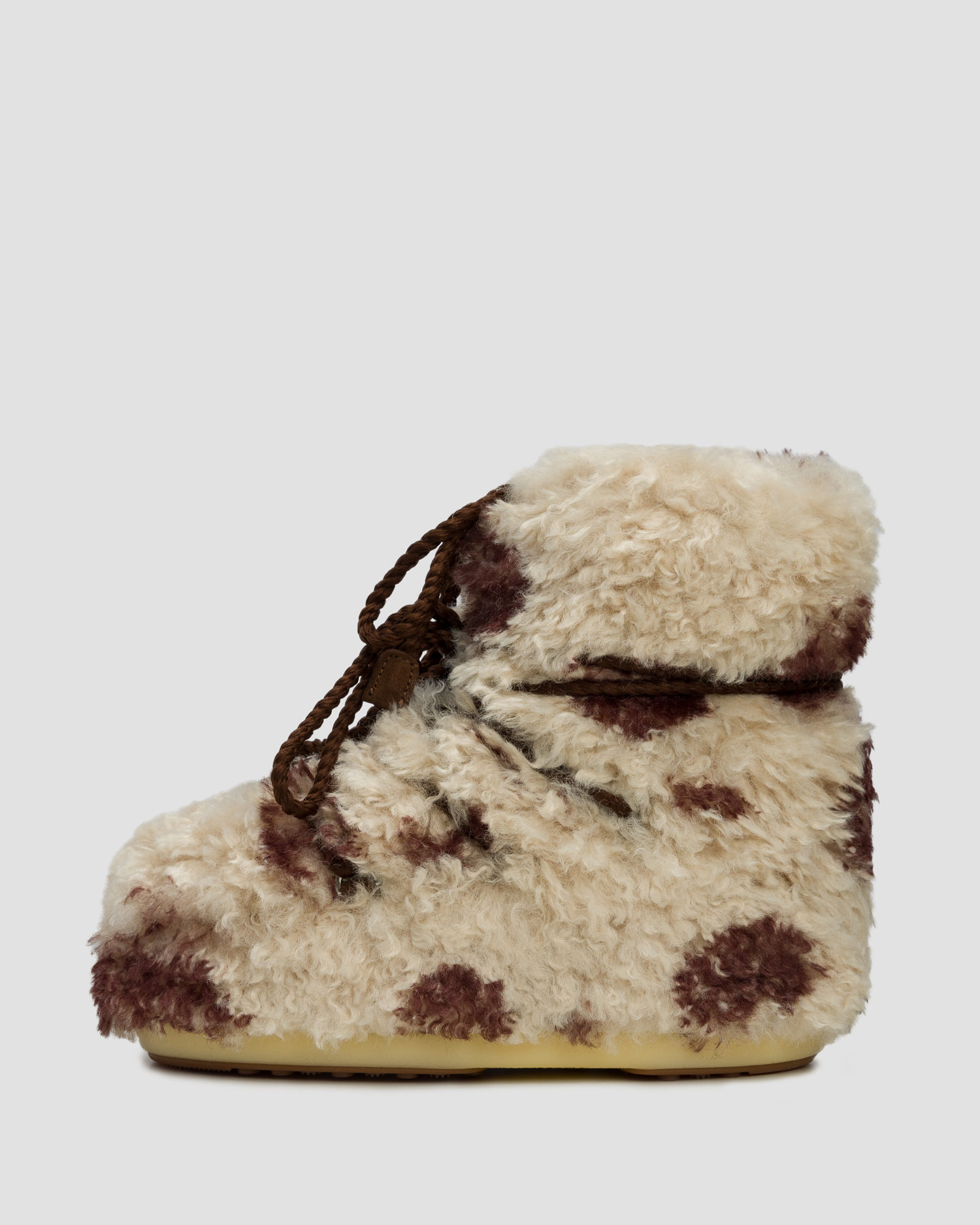 Futerkowe buty zimowe Moon Boot Icon Low Curly