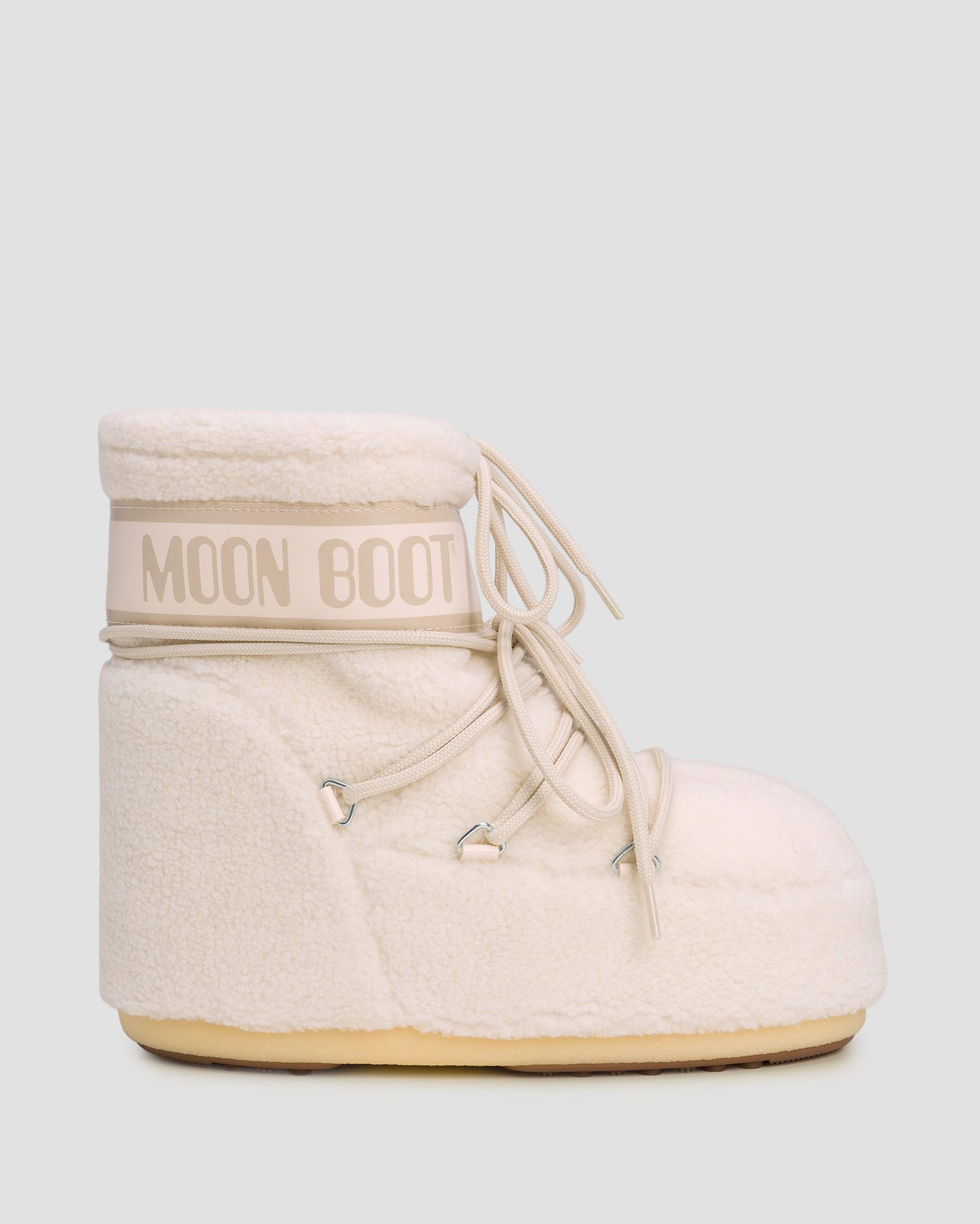 Béžové sněhule Moon Boot Icon Low Fleece