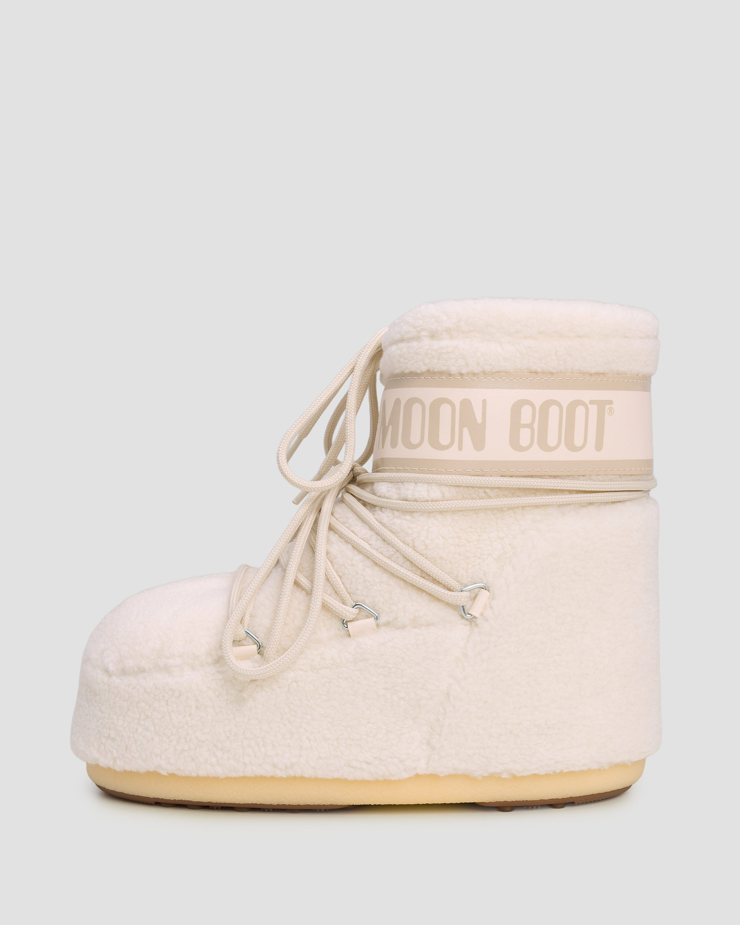 Béžové sněhule Moon Boot Icon Low Fleece