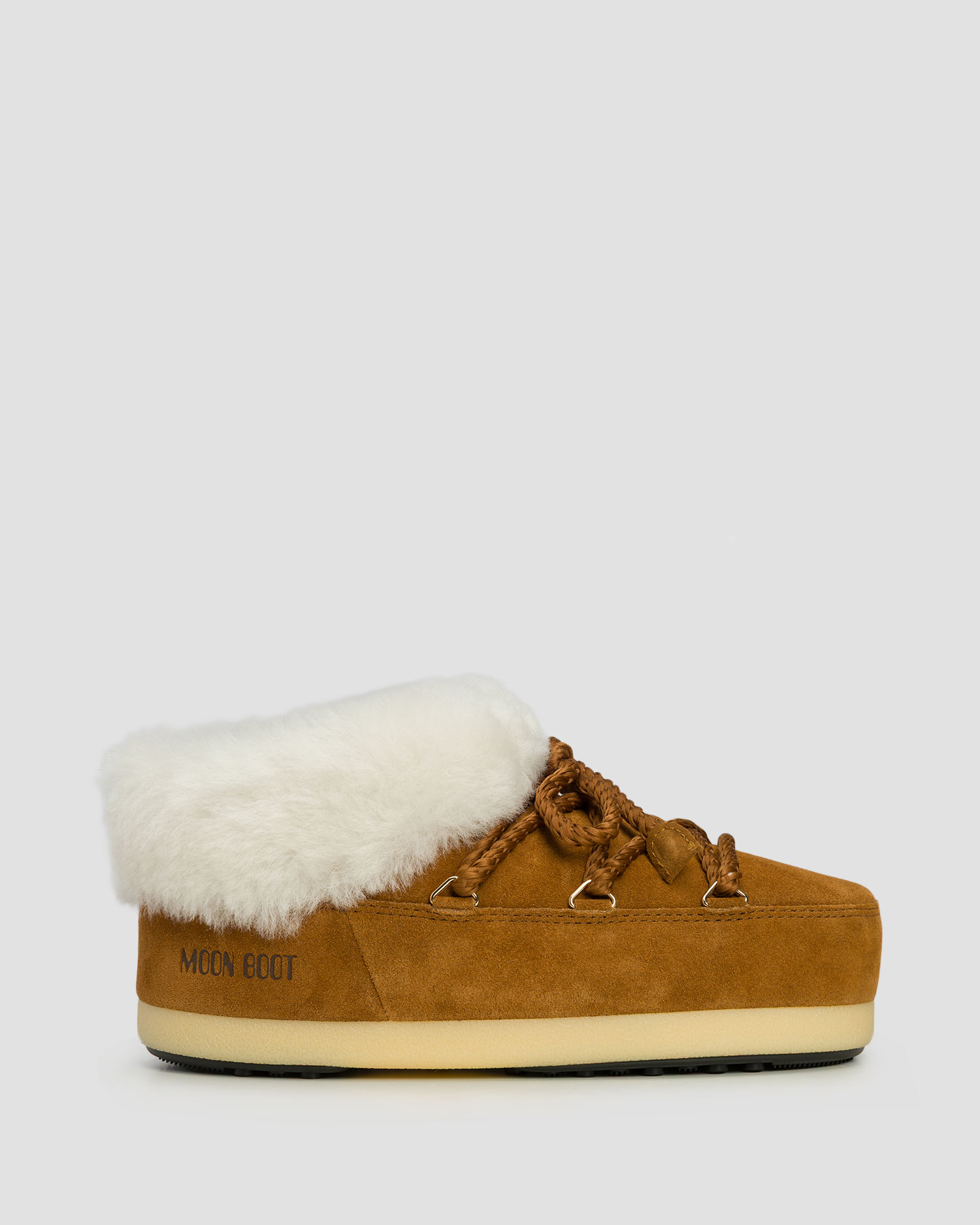 Zamszowe buty zimowe Moon Boot Evx Mule Suede