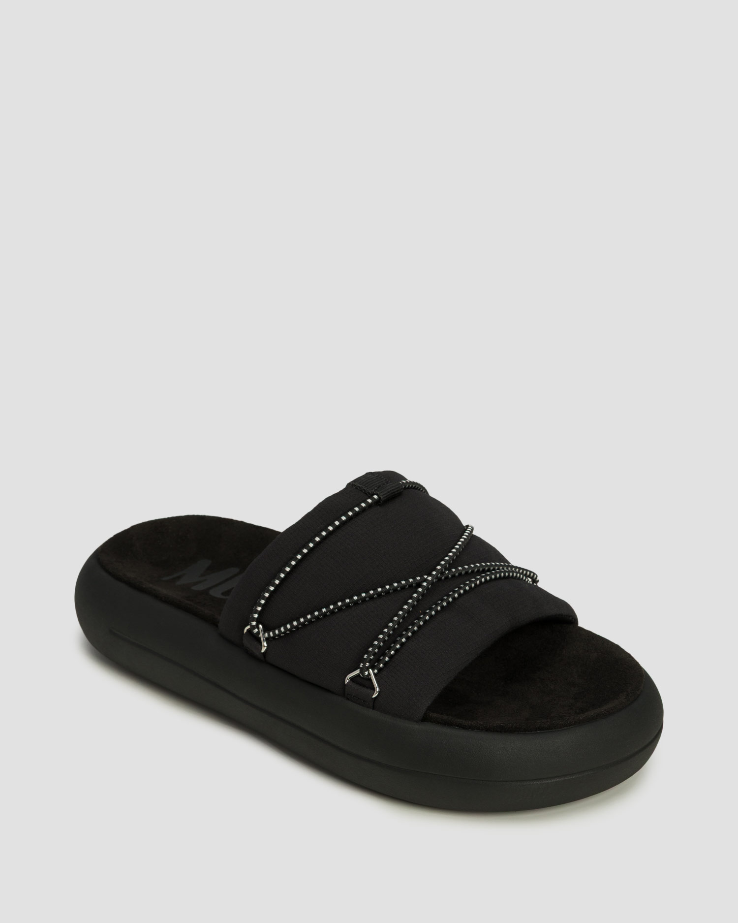 Șlapi negri Moon Boot Icon Slide