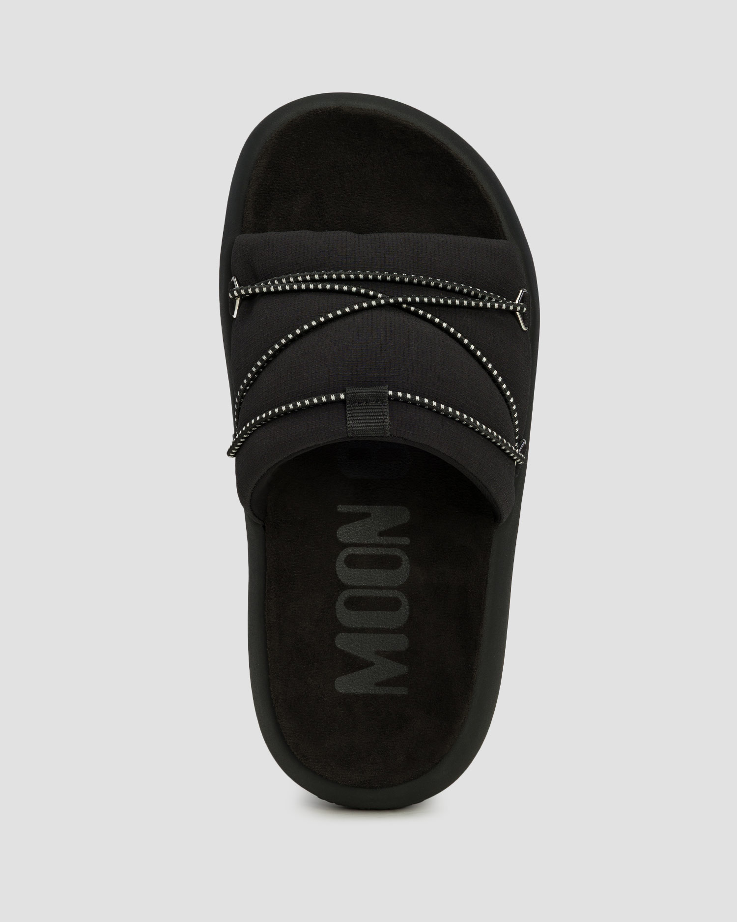 Czarne klapki Moon Boot Icon Slide