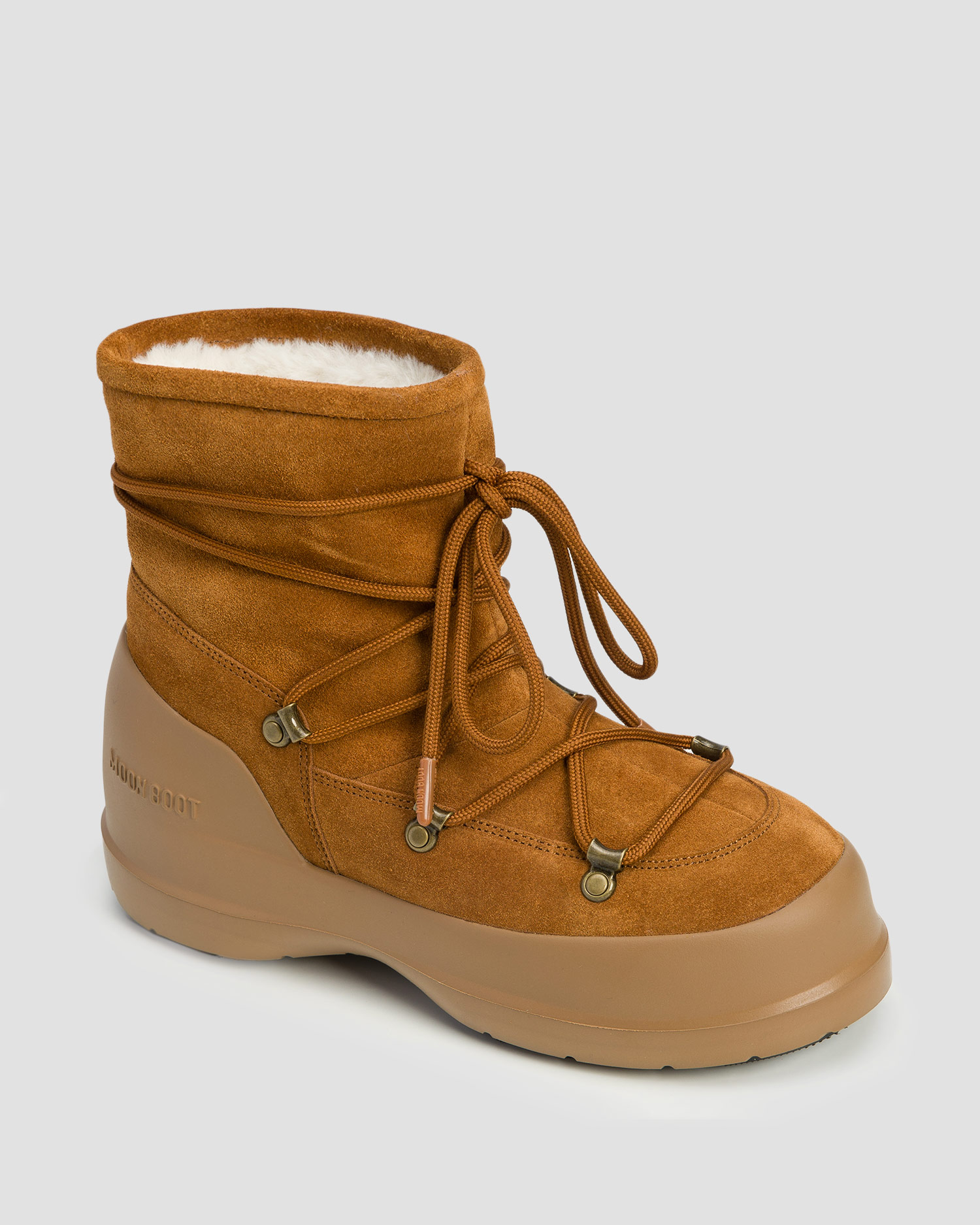 Women’s brown winter boots Moon Boot Luna Boot Suede