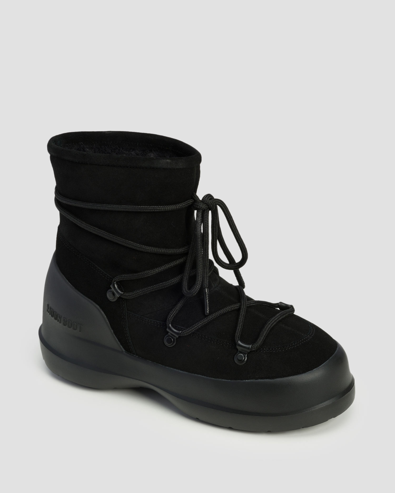 Women’s black winter boots Moon Boot Luna Boot Suede