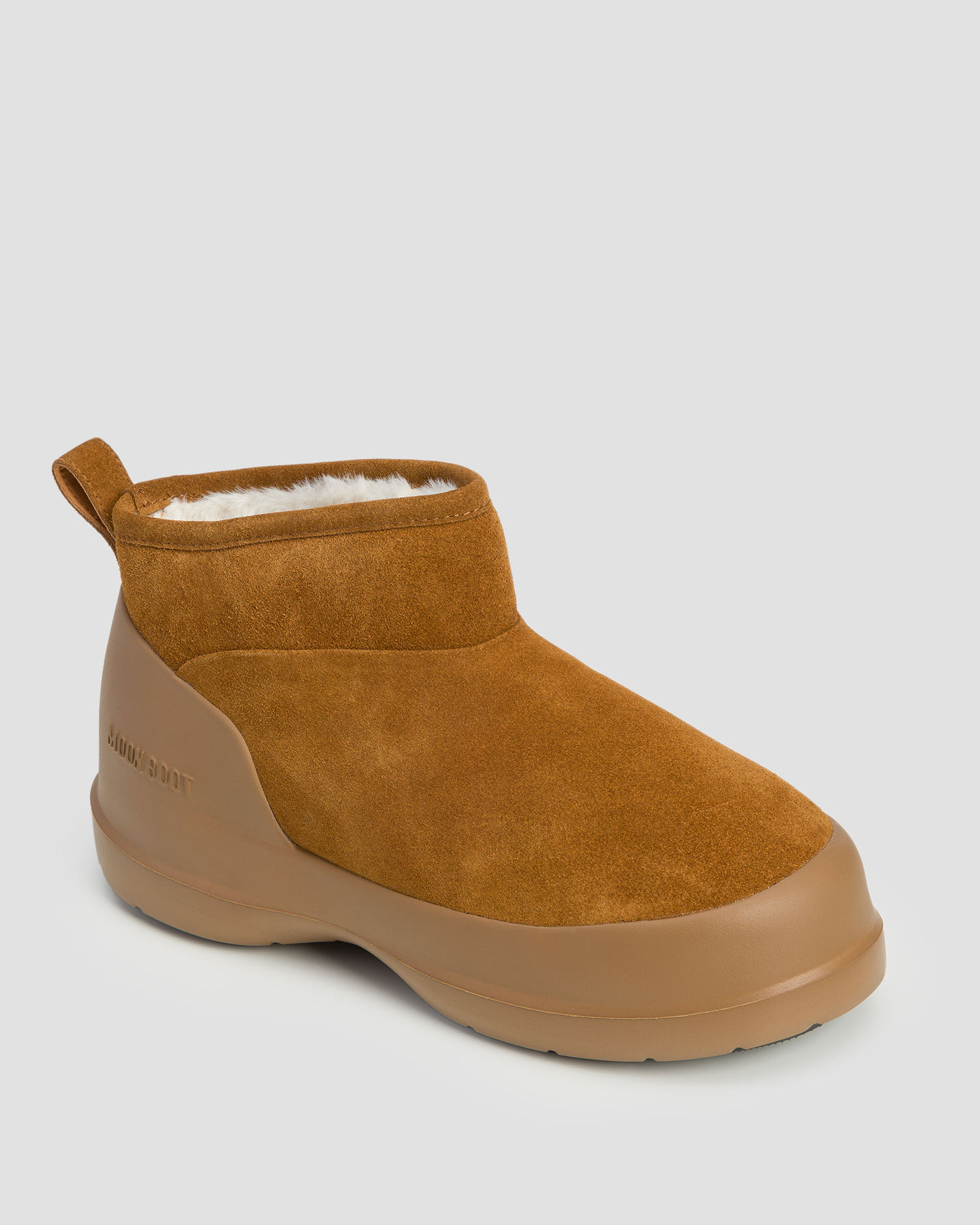Women’s brown winter boots Moon Boot Luna Low Boot Suede