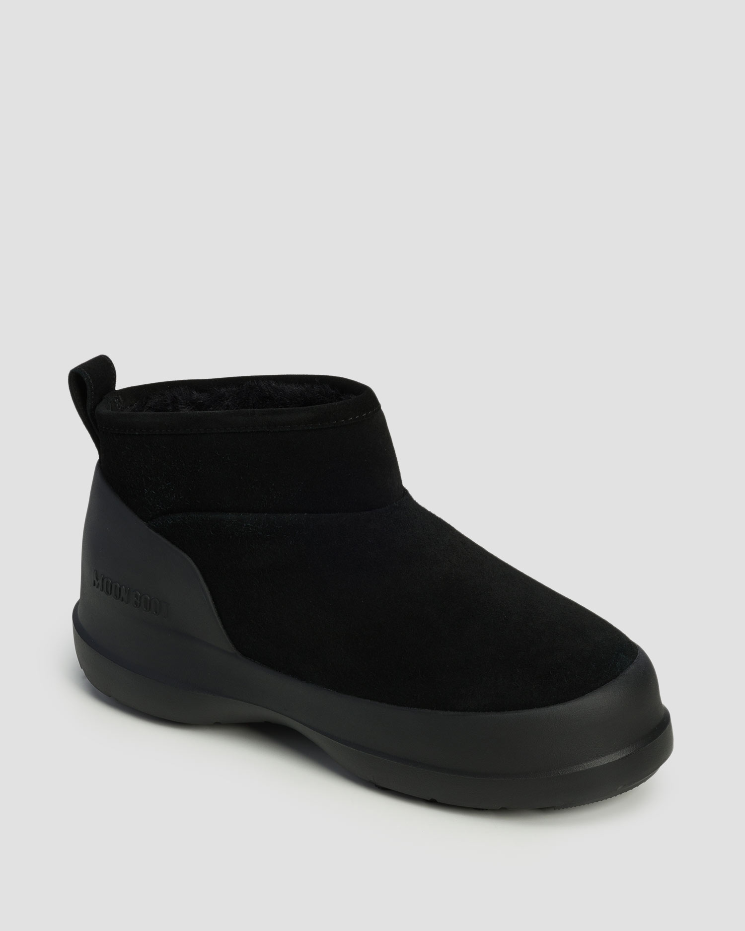 Women's black winter boots Moon Boot Luna Low Boot Suede