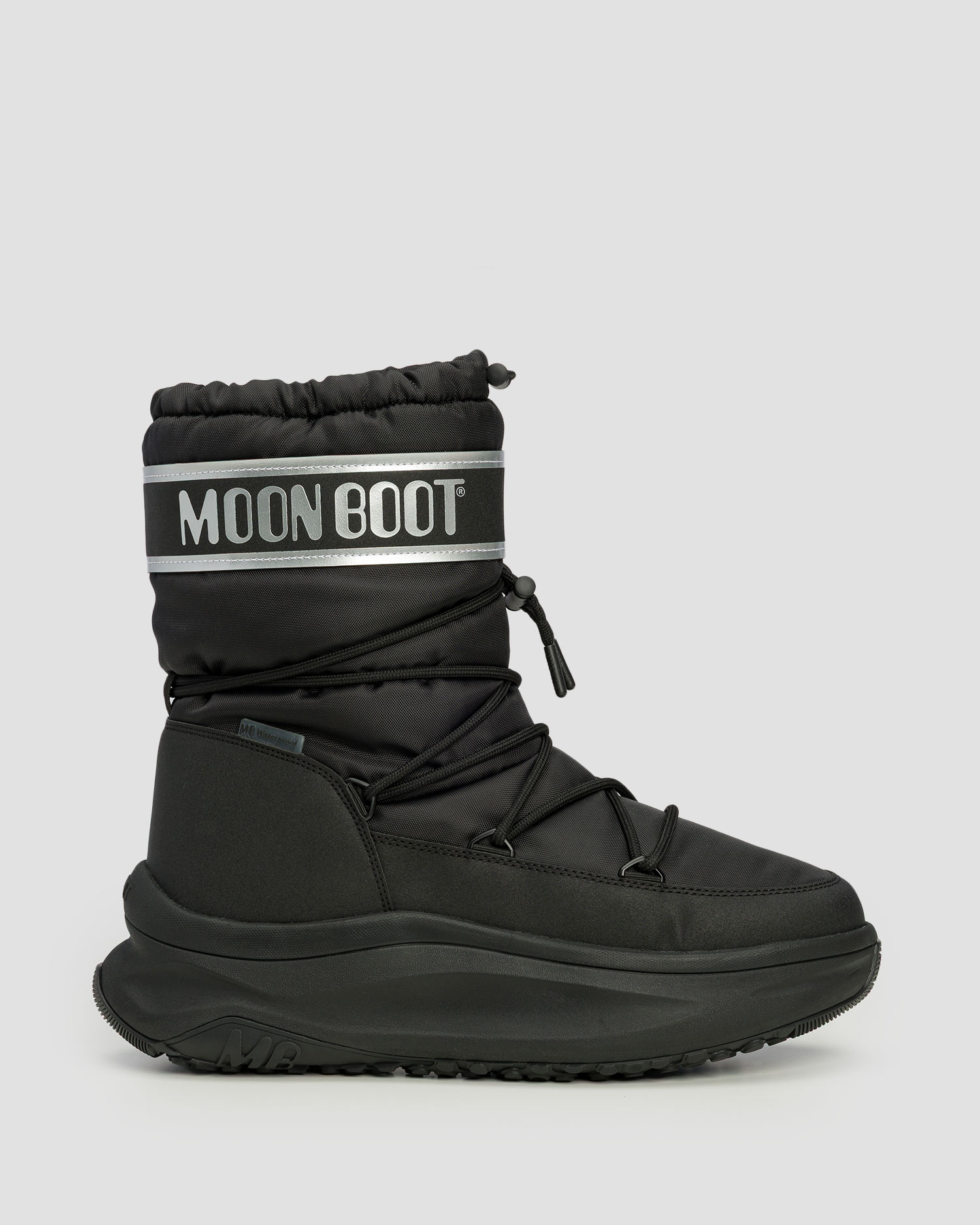 Czarne buty zimowe męskie Moon Boot Moon247 Polar WP