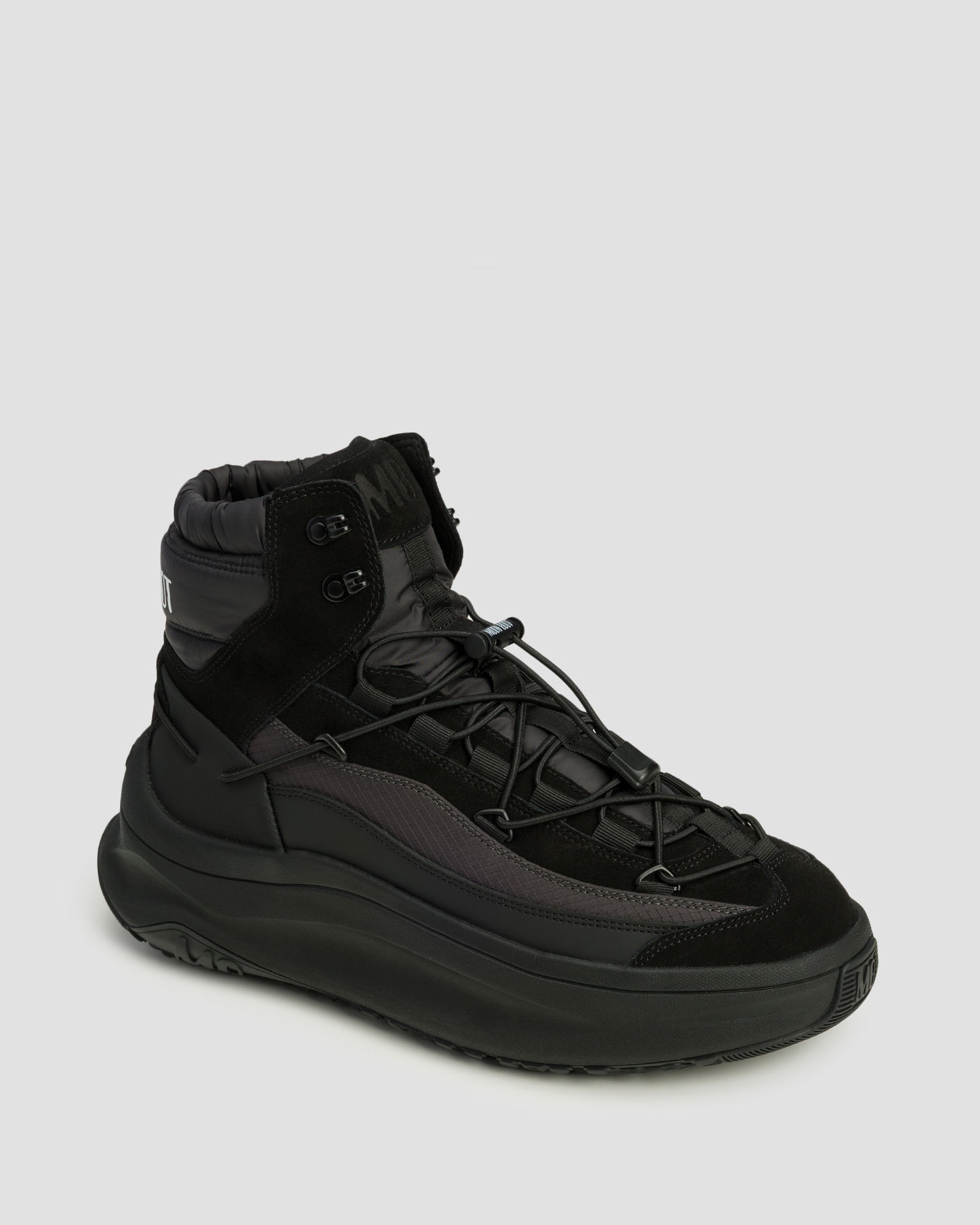 Cizme de iarnă negre pentru bărbați Moon Boot Moon247 Xlace Mid, Culoare/Model: Czarny