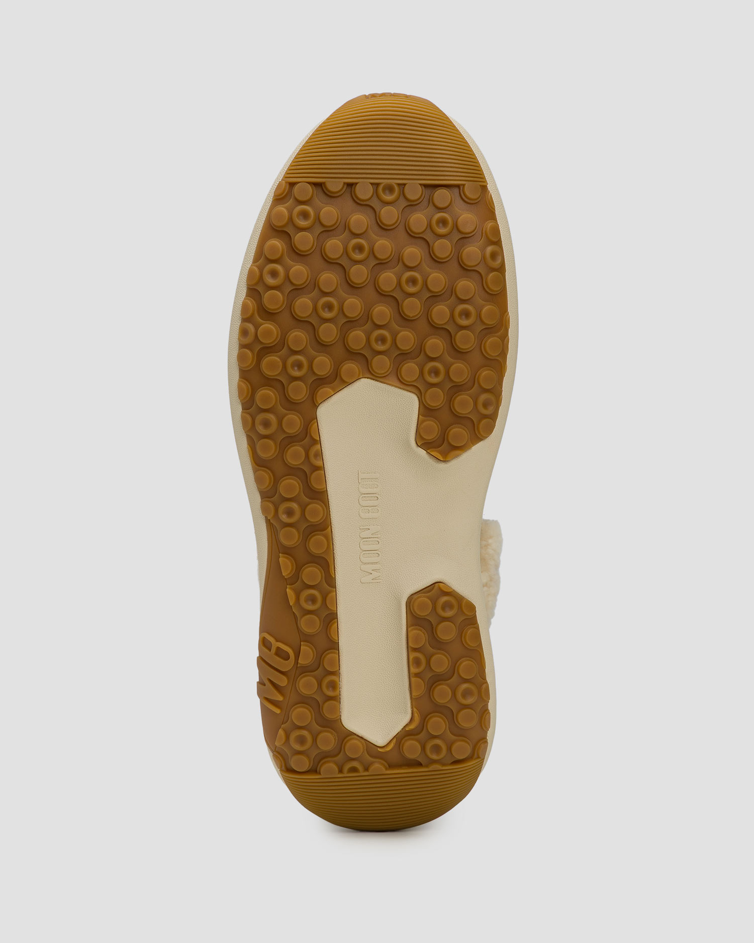 Beżowe snekersy zamszowe z futerkiem Moon Boot Moon247 City Shearling