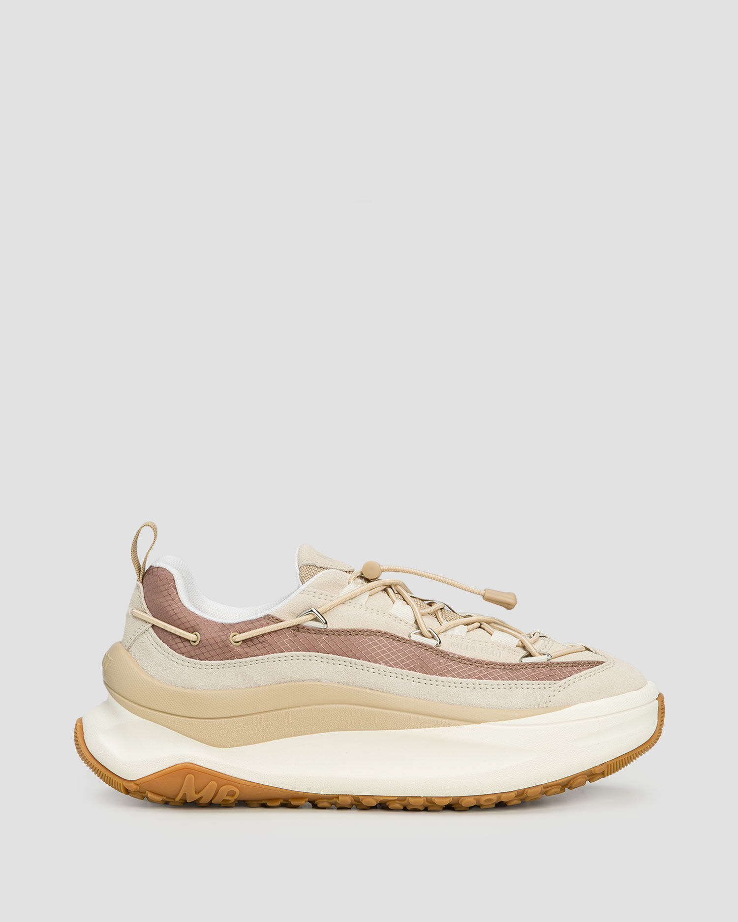 Sneakers beiges pour femmes Moon Boot Moon247 Xlace