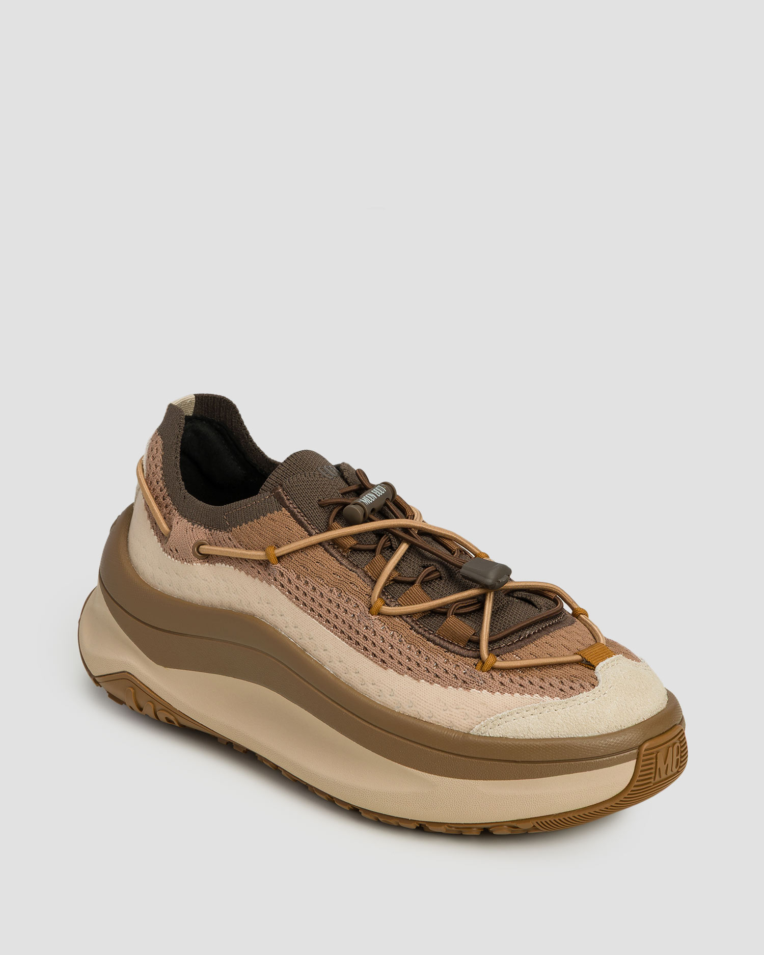Sneakers Moon Boot Moon247 Xlace, Couleur: Brązowy,Beżowy