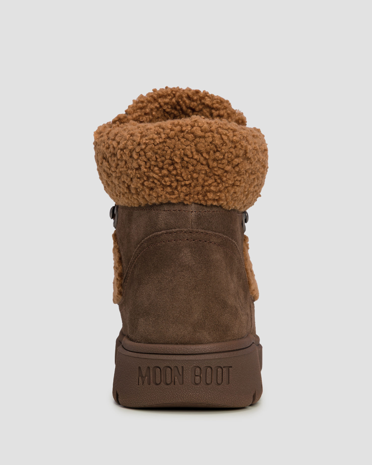 Dámské zimní boty Moon Boot Combat Boot Fleece v hnědé barvě
