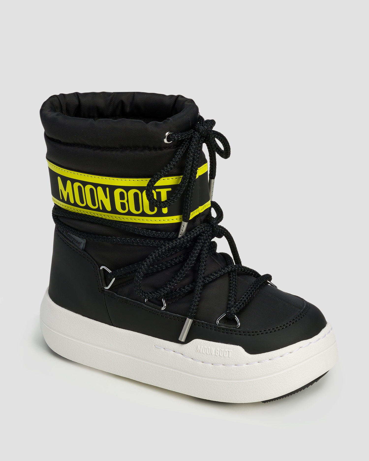 Czarne buty zimowe dziecięce Moon Boot Jr Park Boot