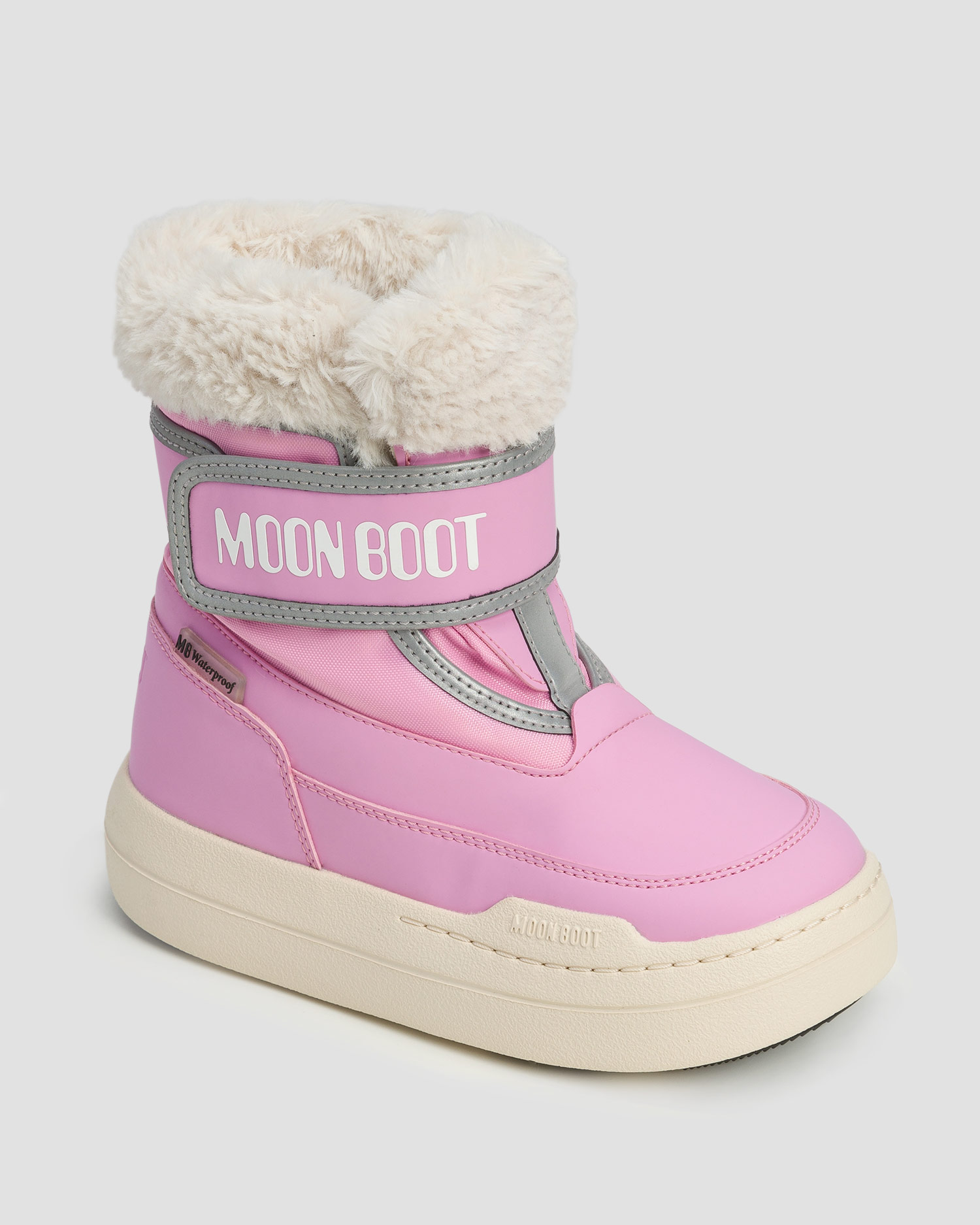 Children's pink winter boots Moon Boot Jr Park Strap