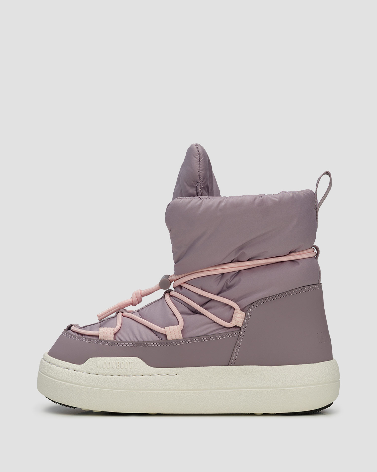 Dětské světle fialové sněhule Moon Boot JR Park Lace Mid