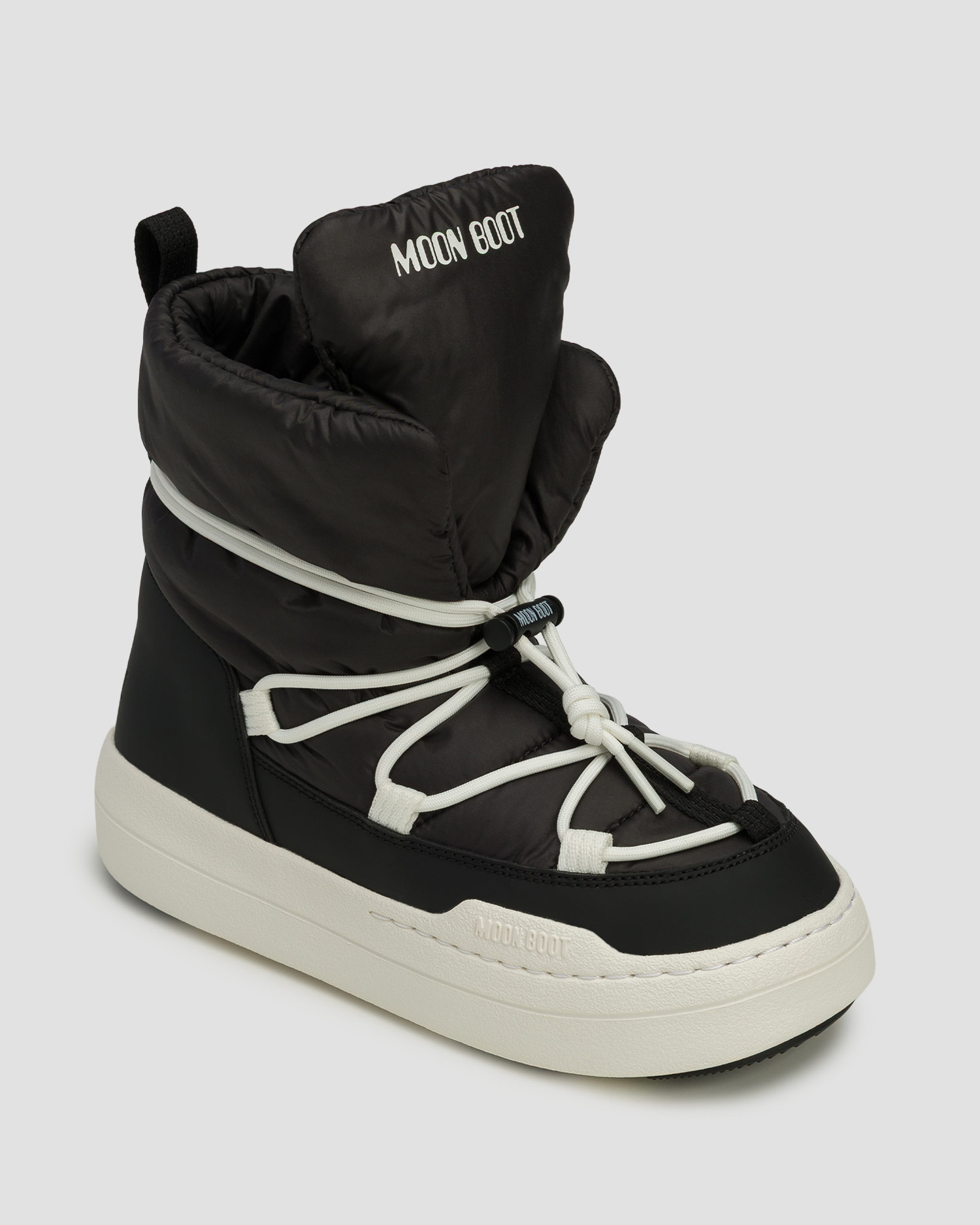 Dětské sněhule Moon Boot JR Park Lace Mid, Barva/Vzor: Czarny