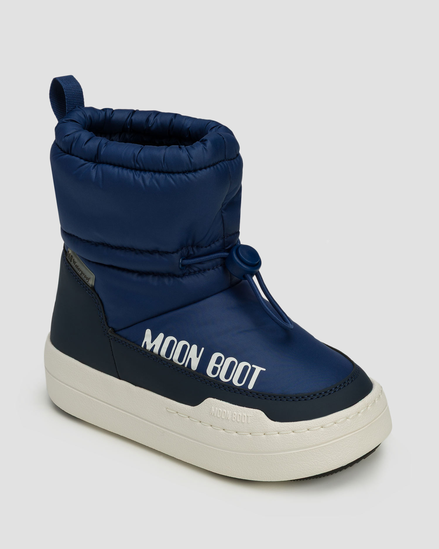 Granatowe śniegowce dziecięce Moon Boot JR Park Tube Mid WP