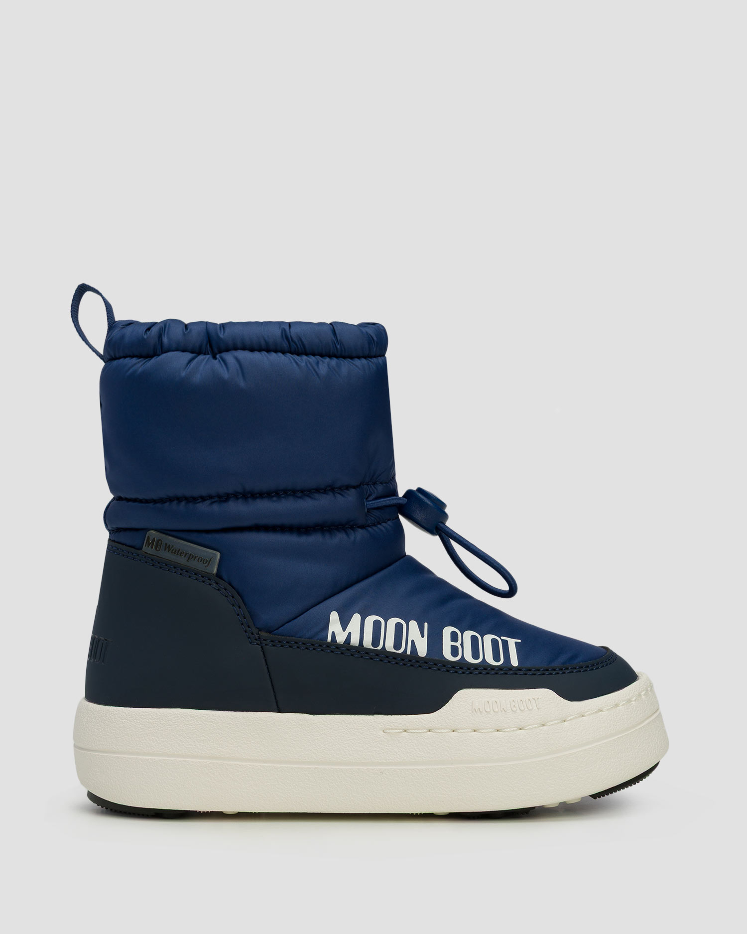 Granatowe śniegowce dziecięce Moon Boot JR Park Tube Mid WP