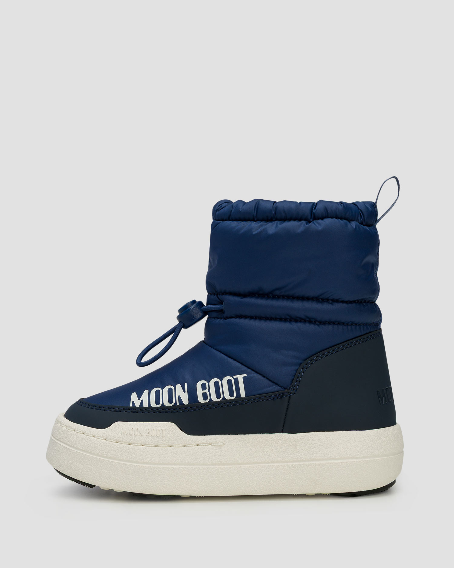 Granatowe śniegowce dziecięce Moon Boot JR Park Tube Mid WP