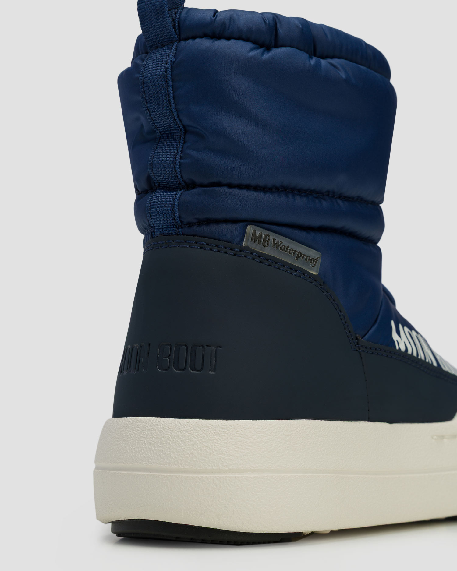 Granatowe śniegowce dziecięce Moon Boot JR Park Tube Mid WP