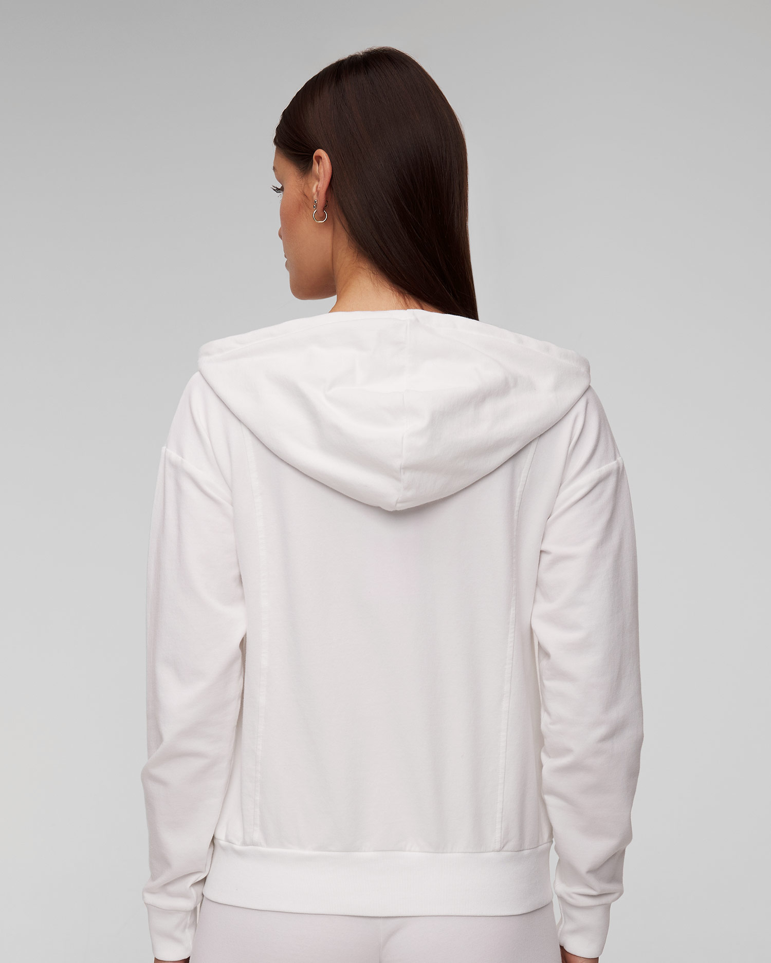 Sweat-shirt à capuche blanc pour femmes Deha
