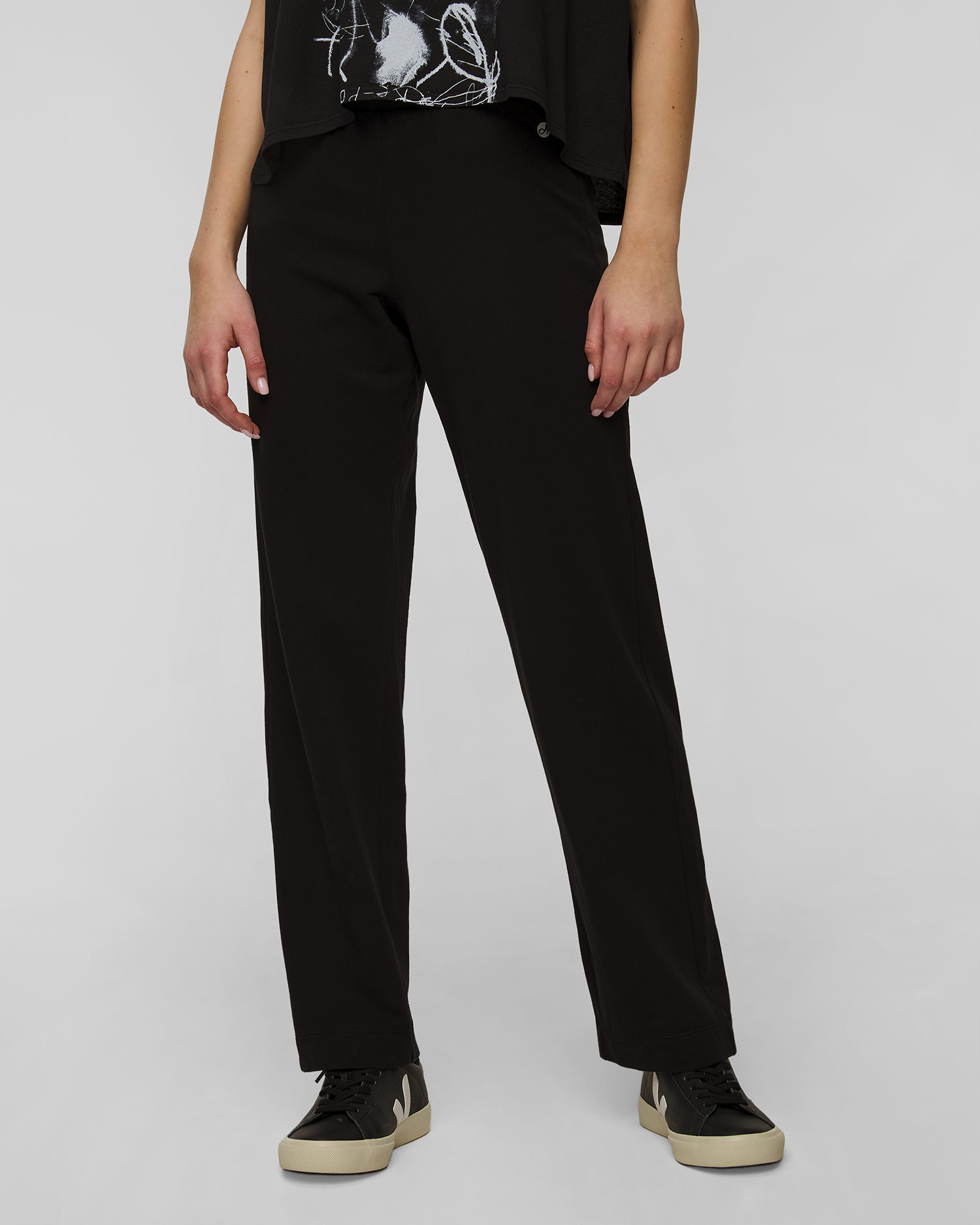 Pantaloni de trening negri pentru femei Deha