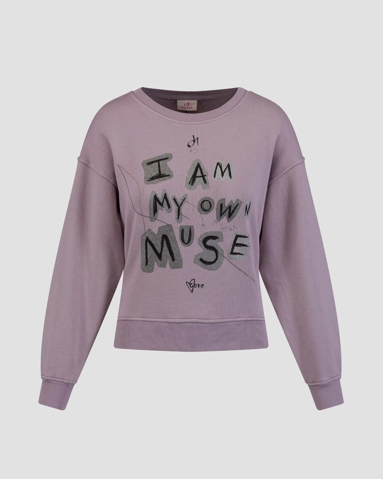 Women's purple print sweatshirt Deha