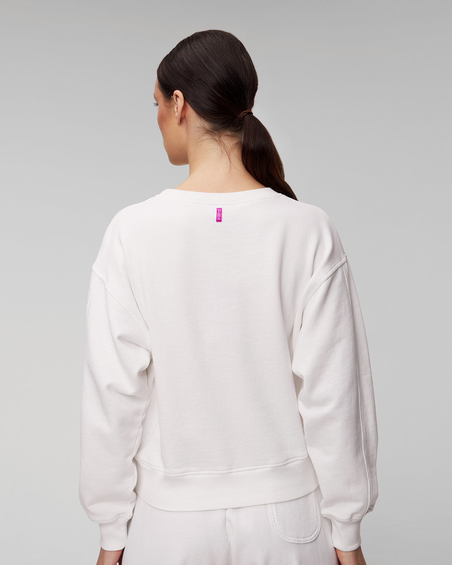 Sweat-shirt blanc pour femmes Deha