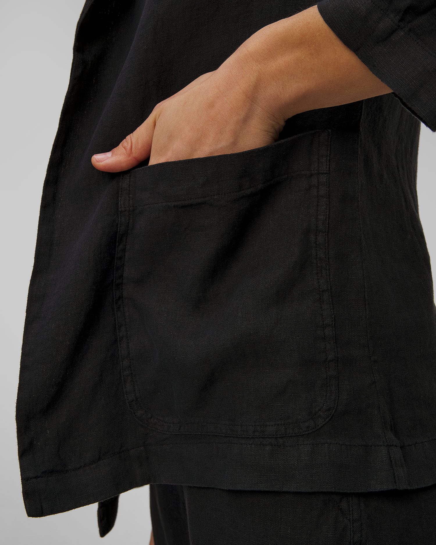 Deha Leinenblazer für Damen in Schwarz